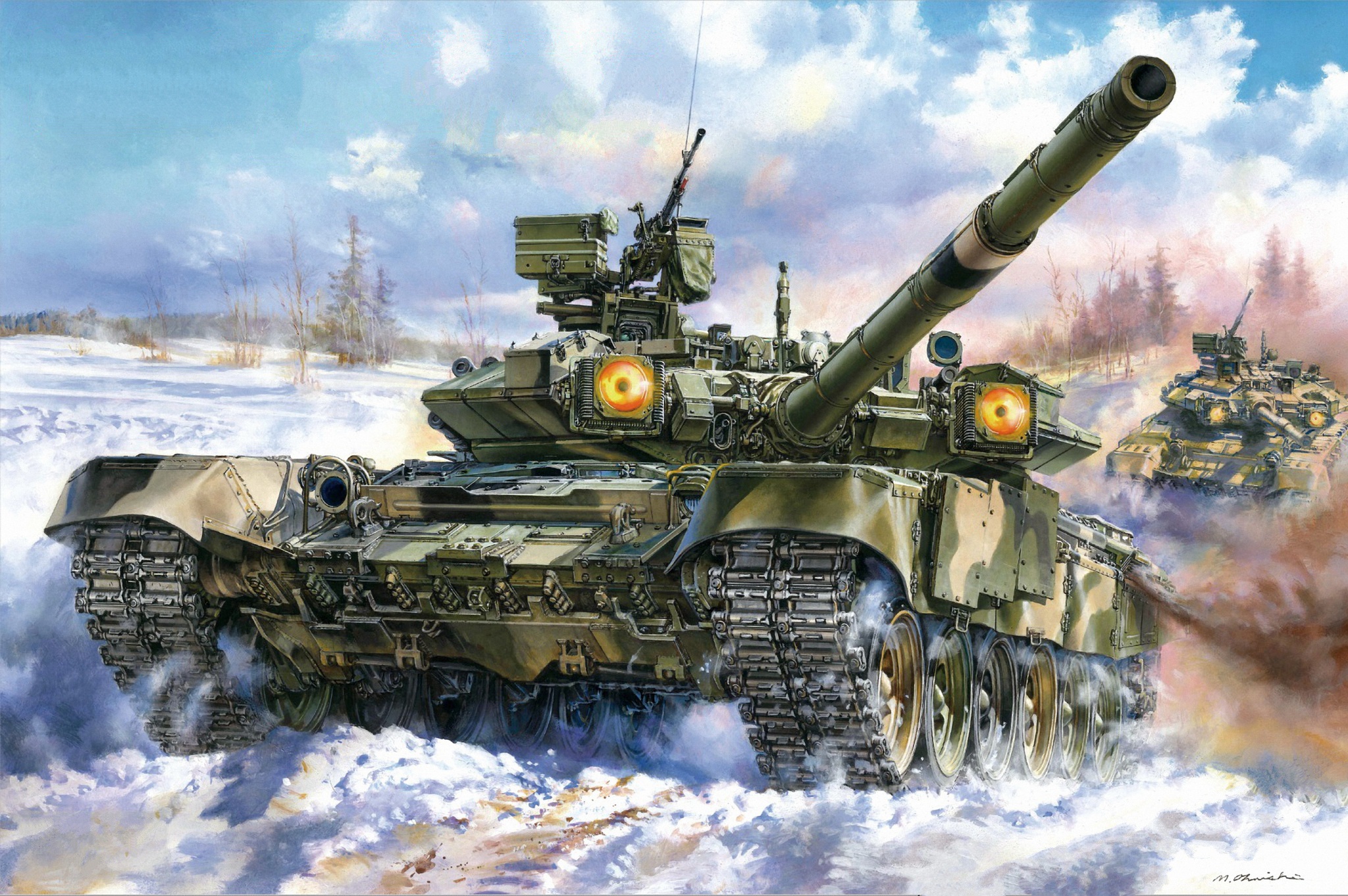 Handy-Wallpaper Panzer, Militär, T 90 kostenlos herunterladen.