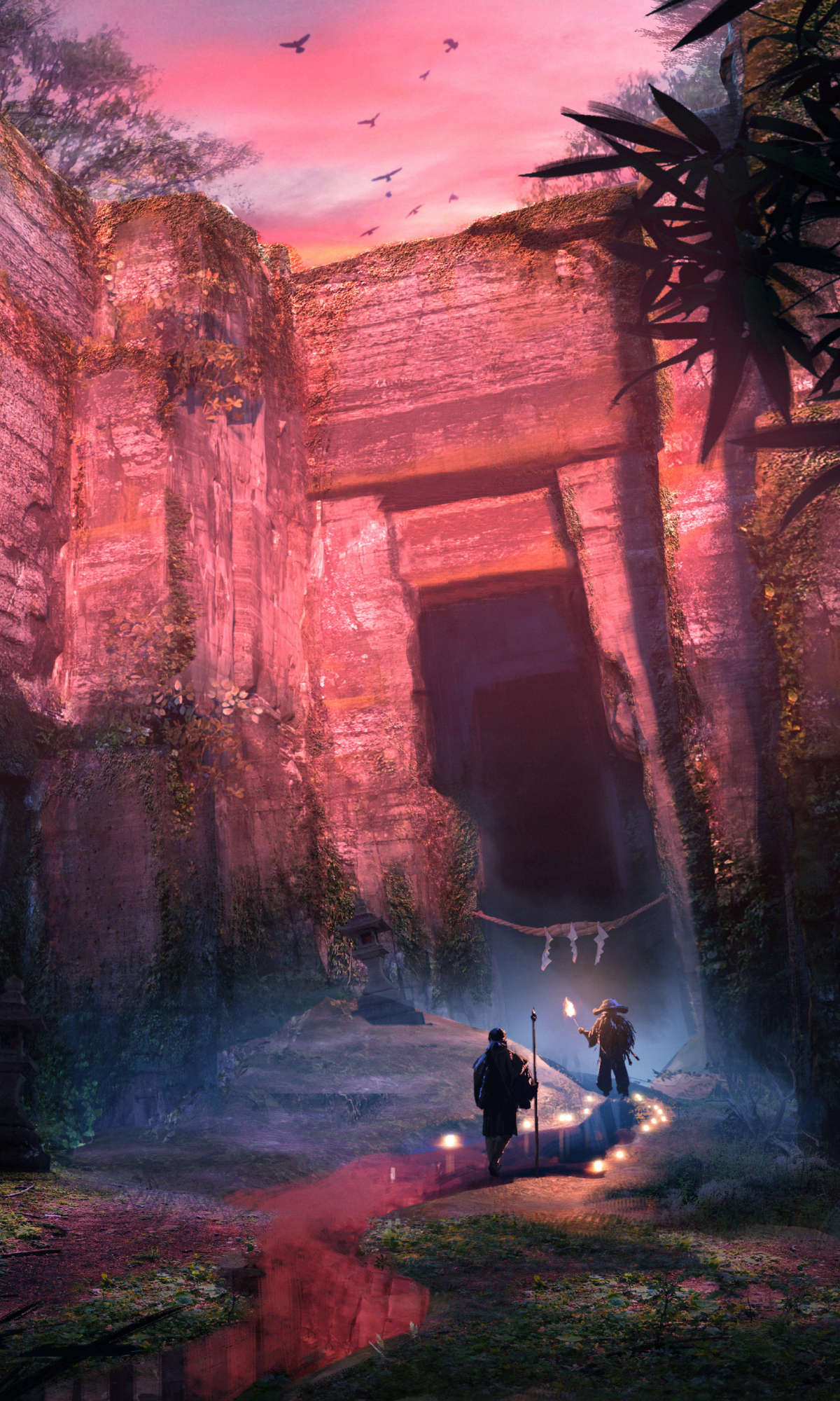 Descarga gratuita de fondo de pantalla para móvil de Fantasía, Ruina, Exploración.
