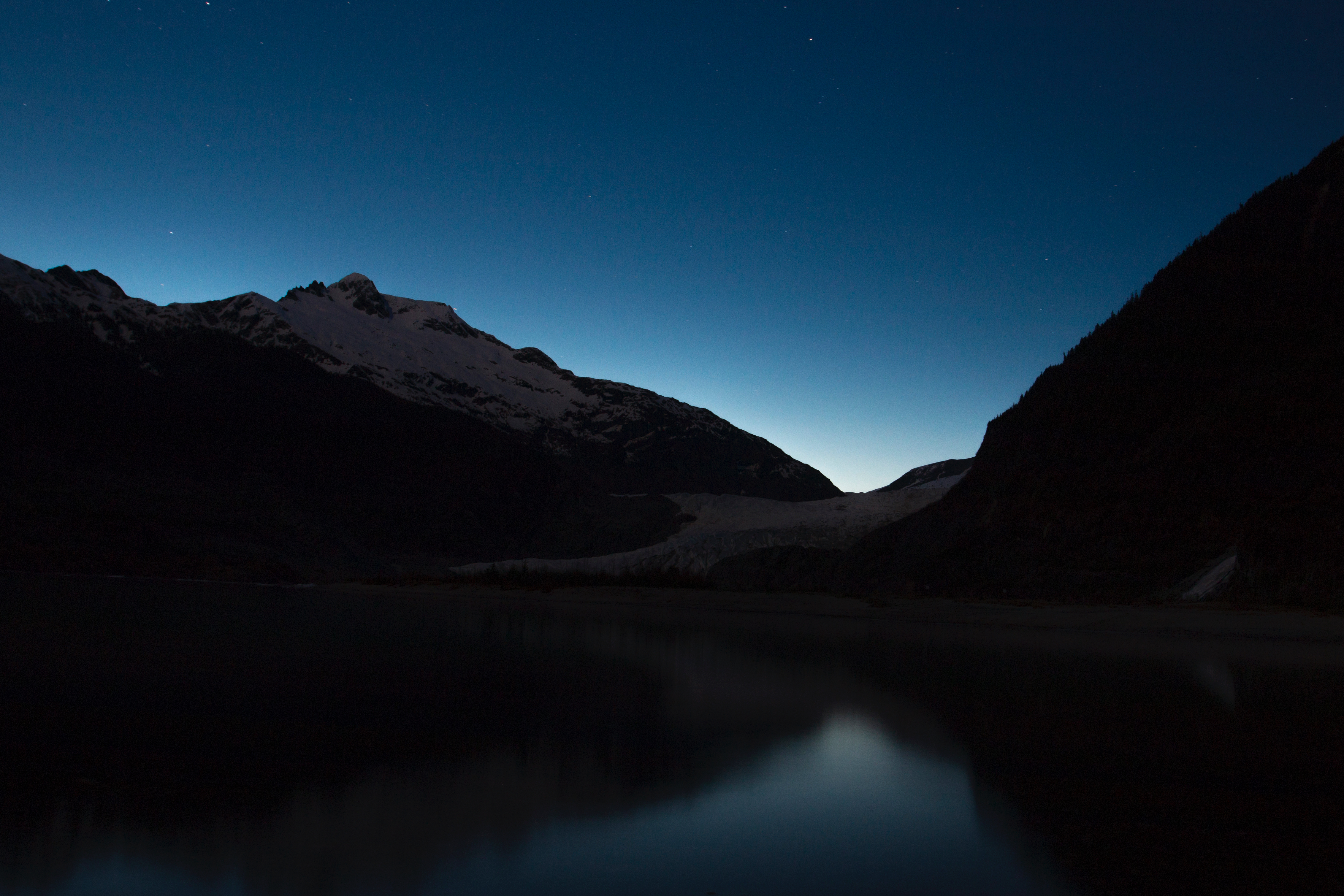 Descarga gratis la imagen Montañas, Noche, Lago, Naturaleza en el escritorio de tu PC