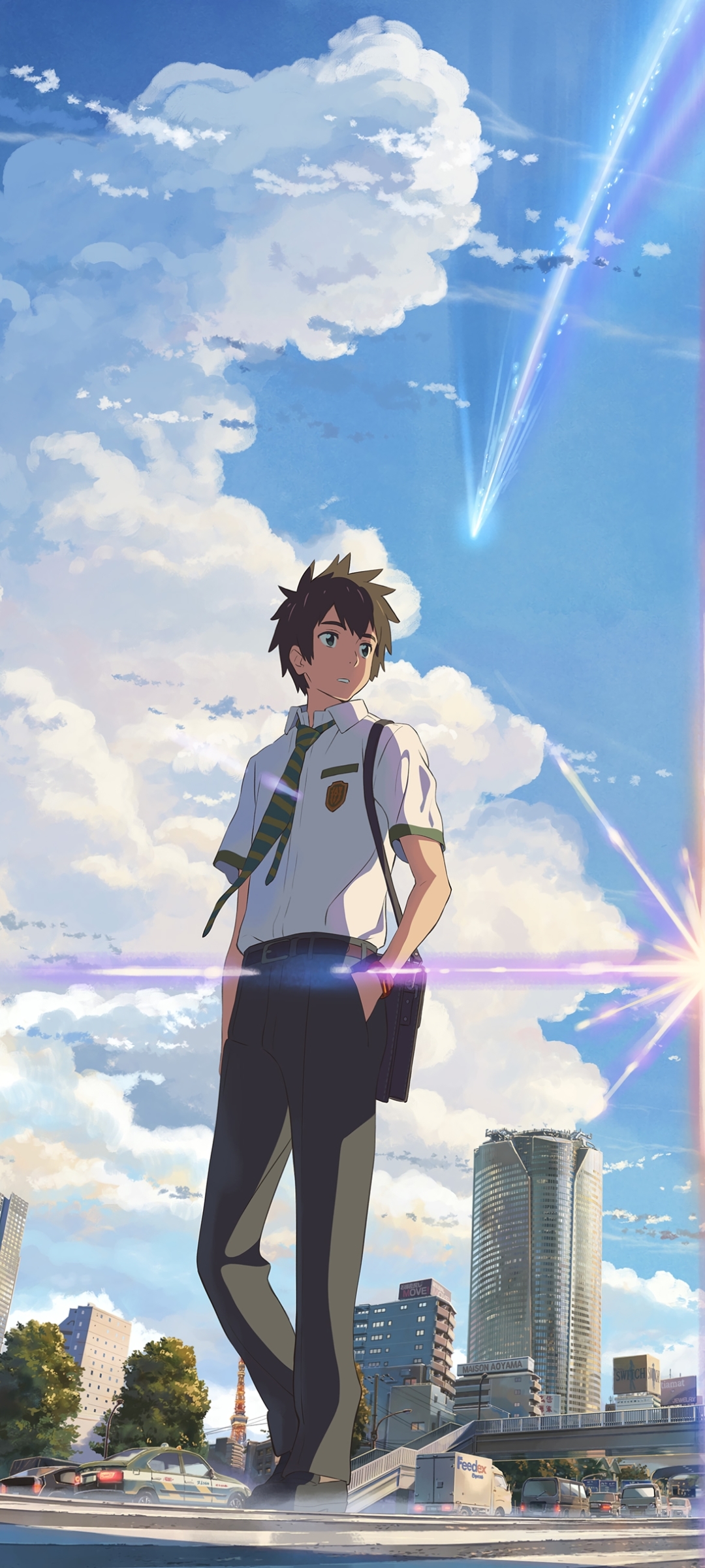 Descarga gratuita de fondo de pantalla para móvil de Animado, Uniforme Escolar, Kimi No Na Wa, Taki Tachibana.