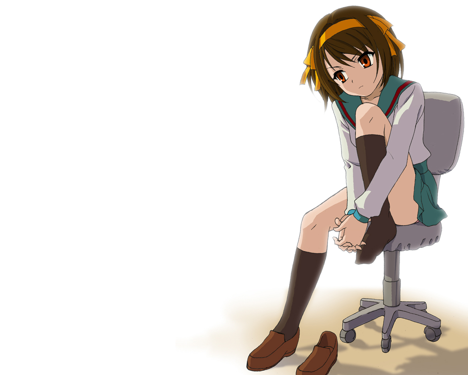 Laden Sie das Animes, Suzumiya Haruhi No Yūutsu-Bild kostenlos auf Ihren PC-Desktop herunter