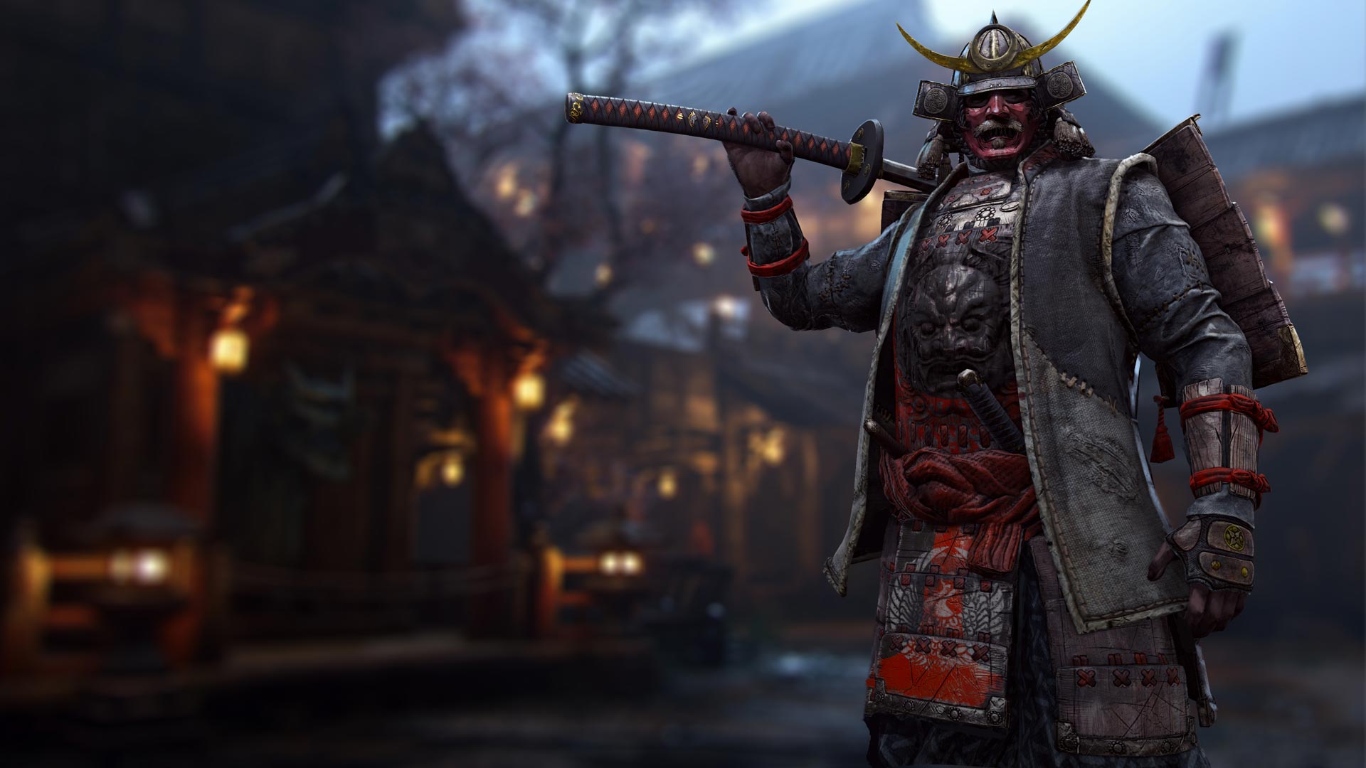 758137 descargar fondo de pantalla samurái, videojuego, for honor, armadura, casco, katana, guerrero: protectores de pantalla e imágenes gratis