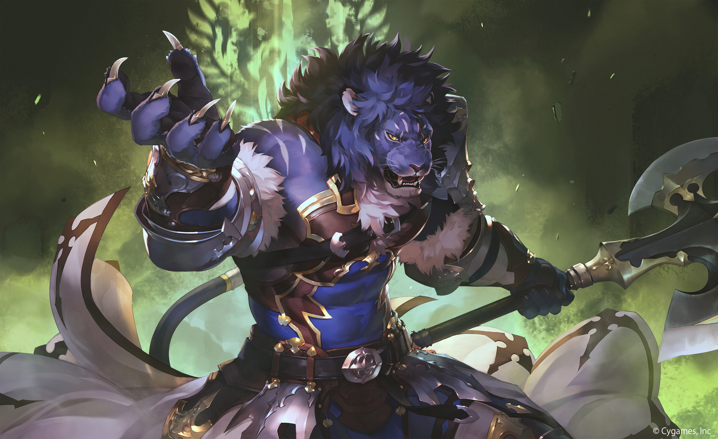 Download mobile wallpaper Fantasy, Lion, Warrior, Creature for free.