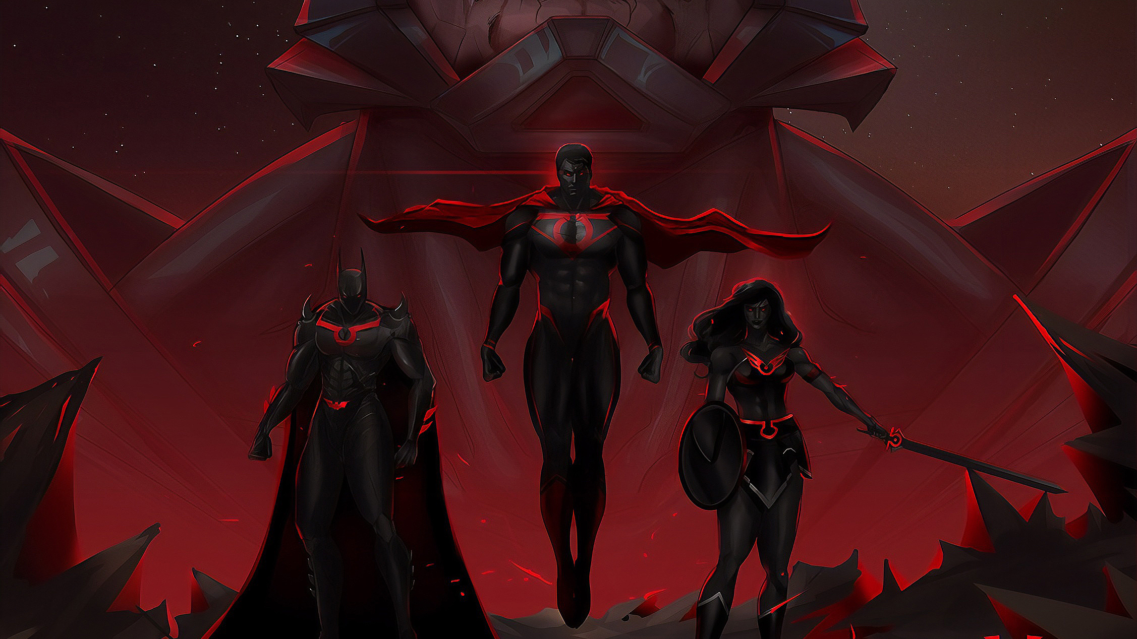 comics, justice league dark, batman, superman, wonder woman