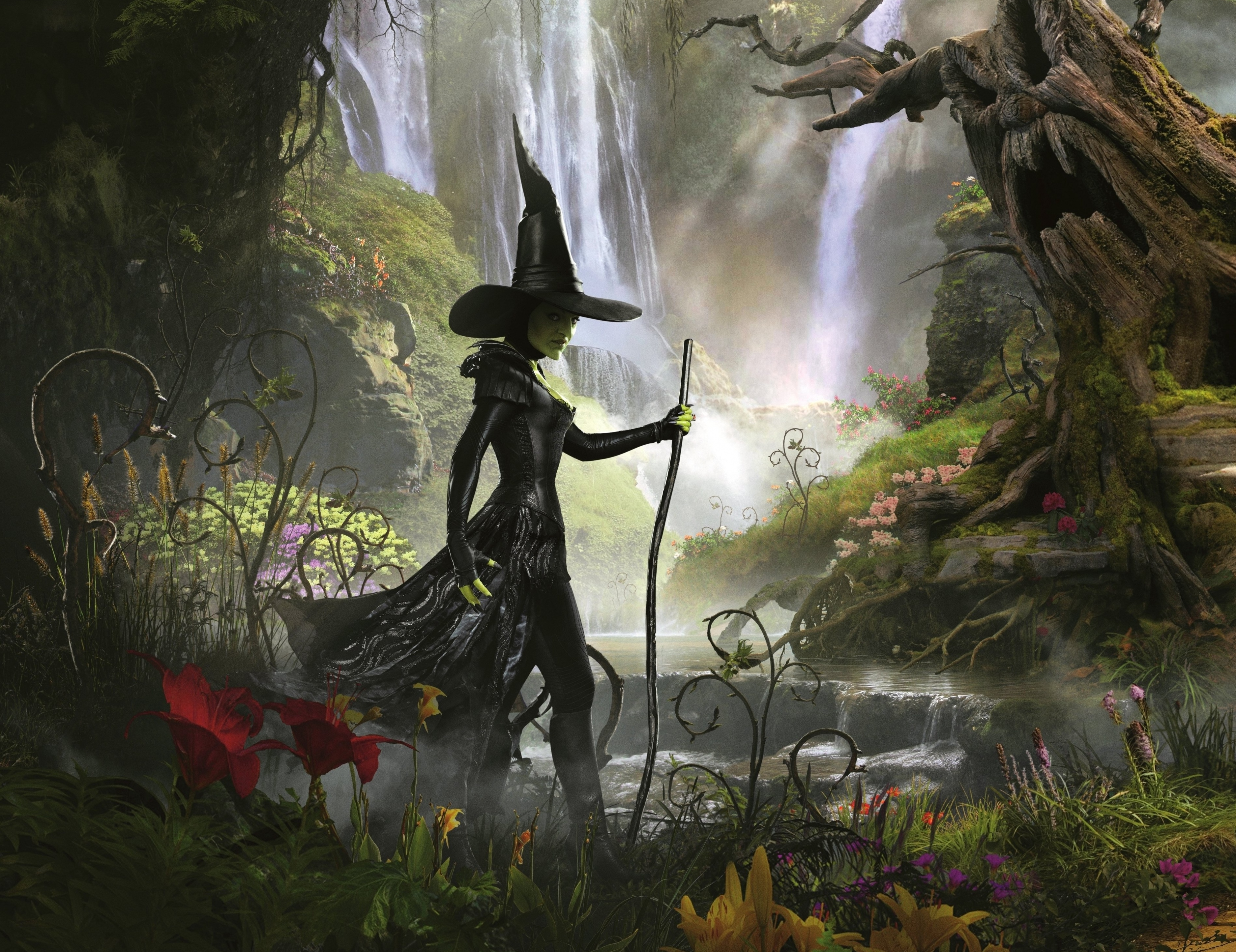 movie, oz the great and powerful, dark, fantasy, forest, witch