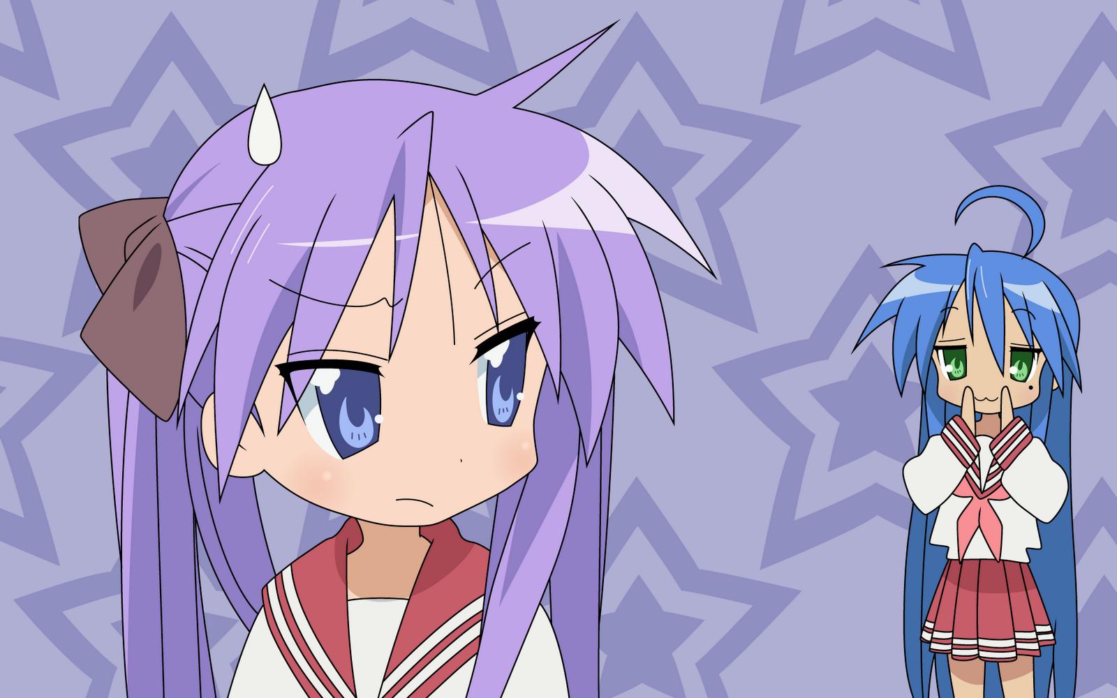 Baixe gratuitamente a imagem Anime, Raki Suta: Lucky Star, Kagami Hiiragi, Konata Izumi na área de trabalho do seu PC