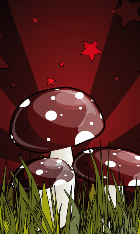 Download mobile wallpaper Earth, Mushroom, Artistic for free.