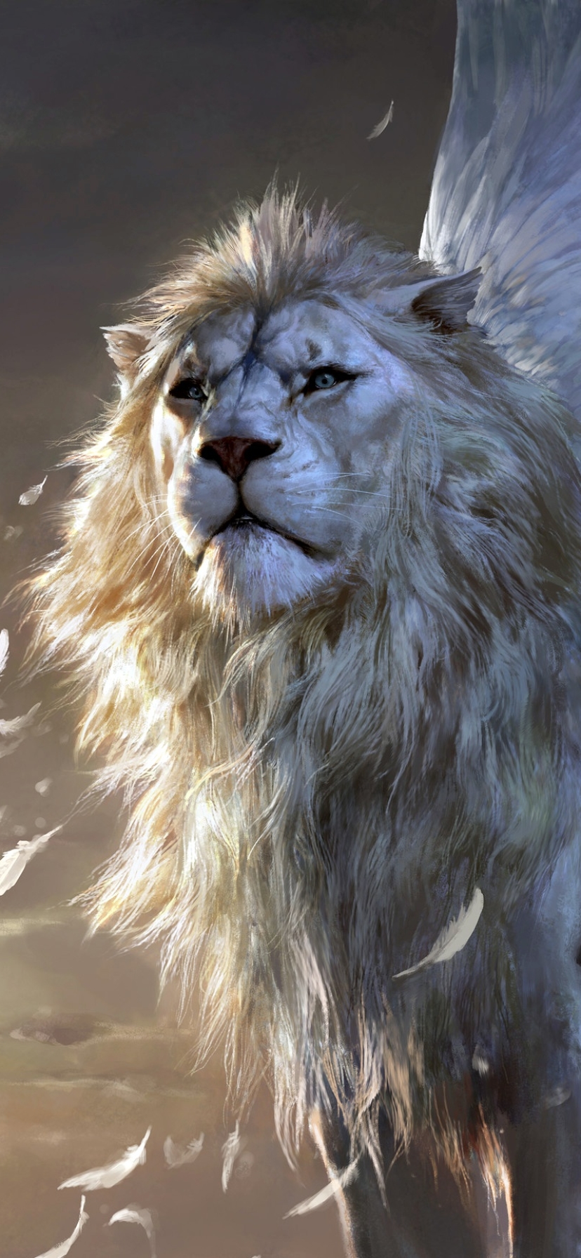 Download mobile wallpaper Fantasy, Lion, Creature, Fantasy Animals for free.