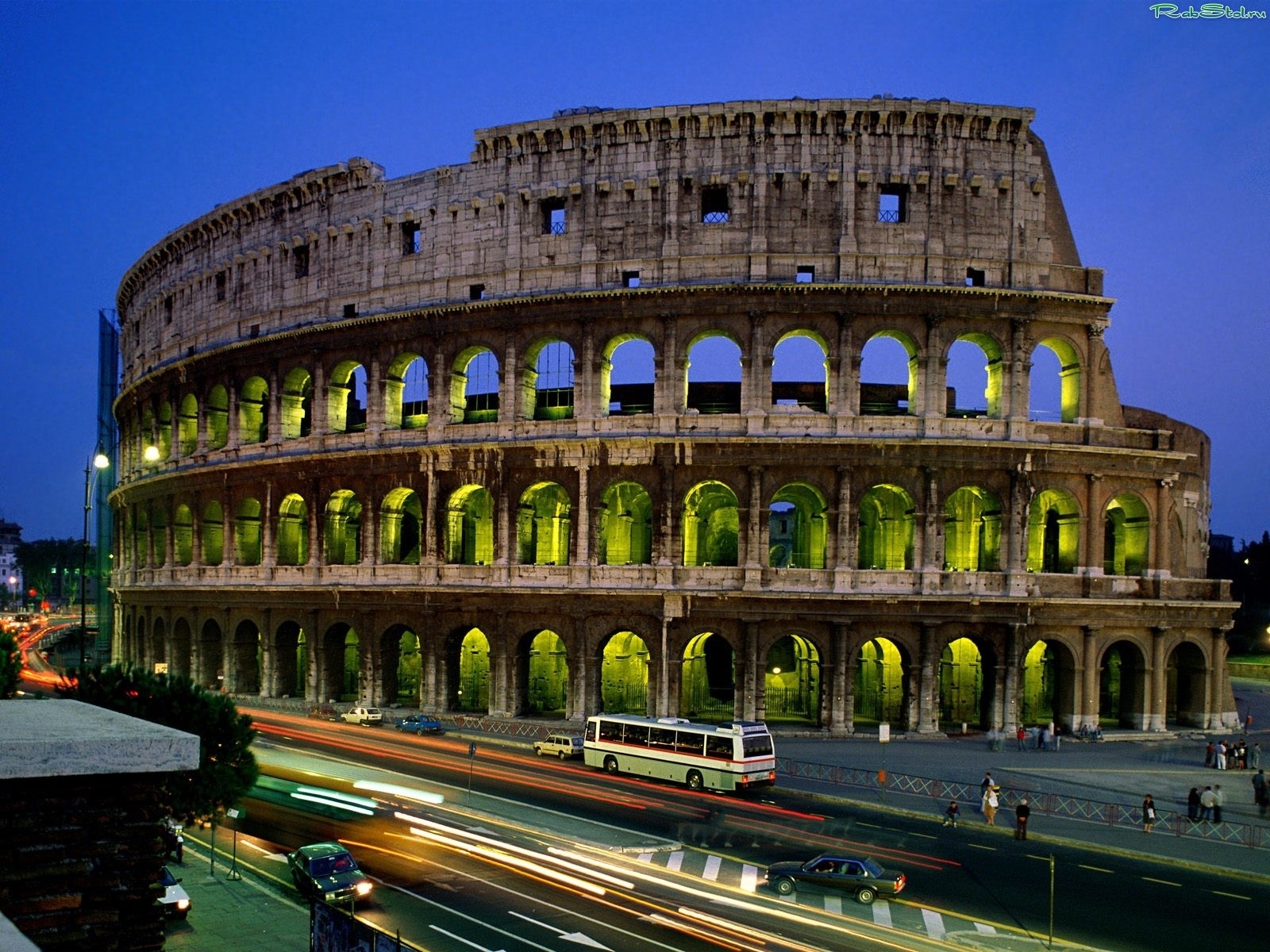 Download mobile wallpaper Cities, Landscape, Architecture, Italy, Colosseum for free.