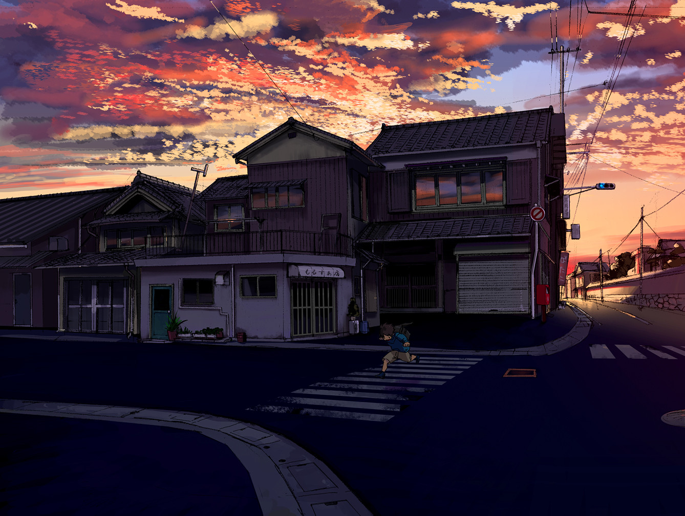 Laden Sie das Gebäude, Animes-Bild kostenlos auf Ihren PC-Desktop herunter