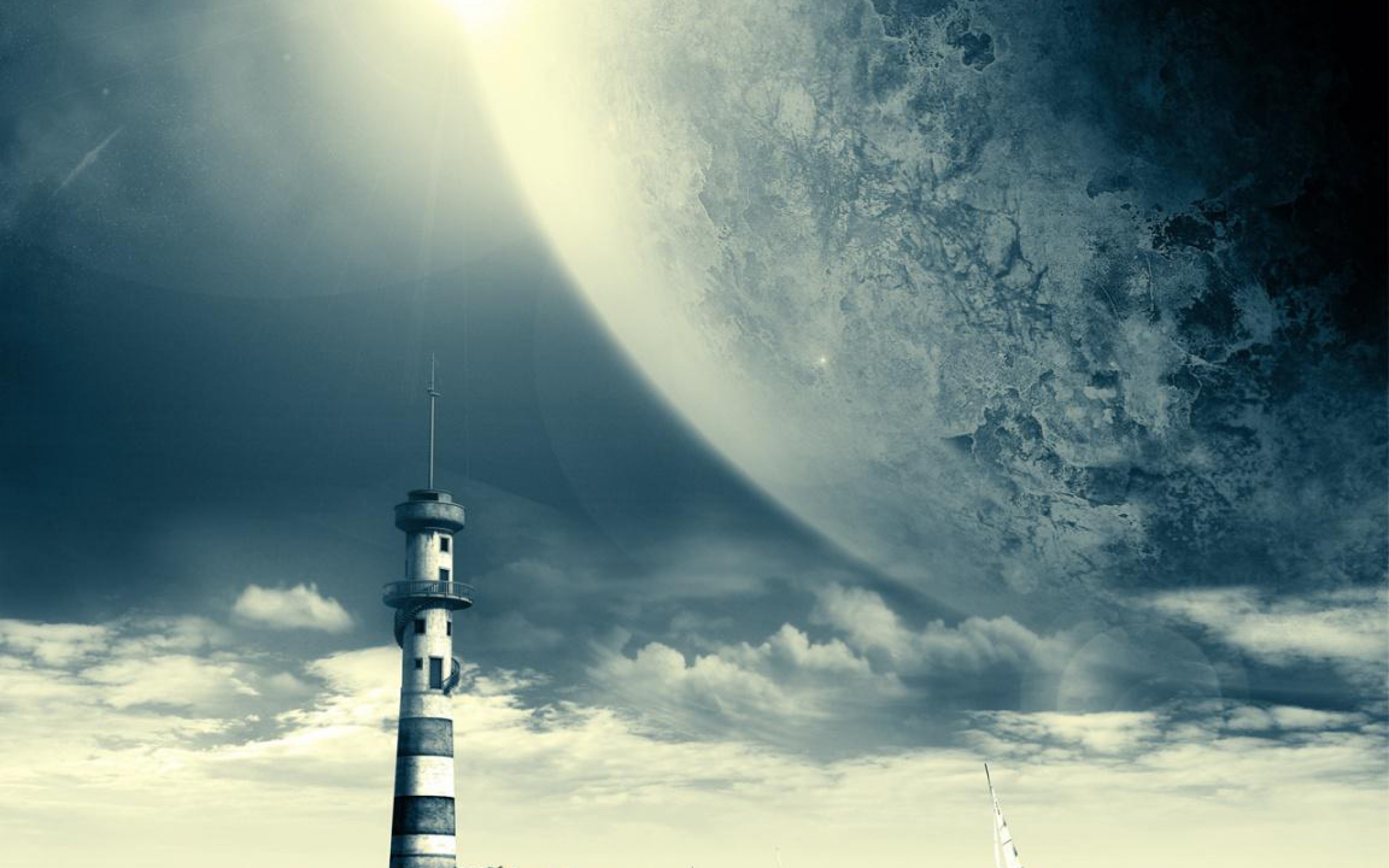 Download mobile wallpaper Lighthouse, Artistic for free.