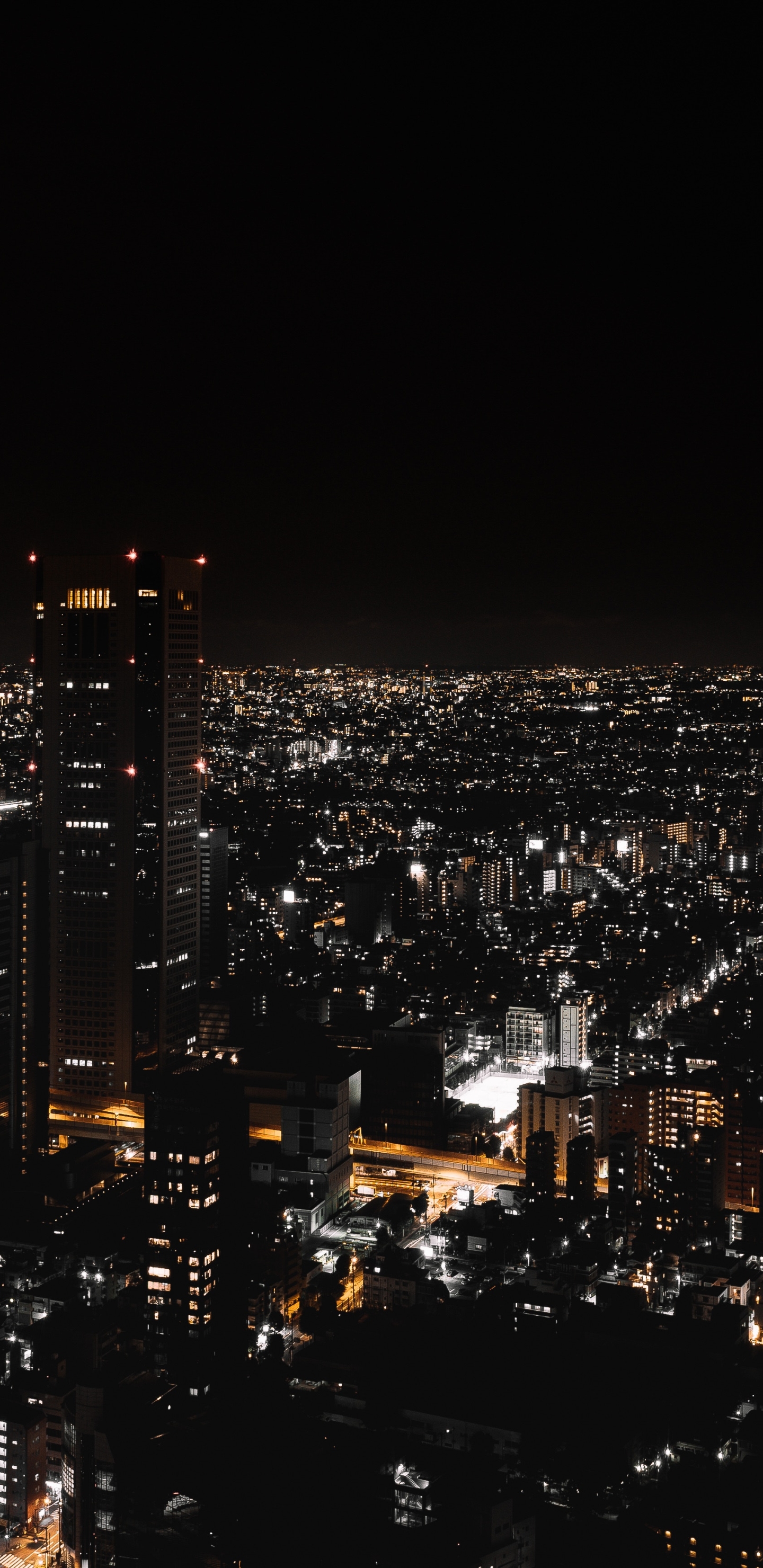 PCデスクトップに都市, 街, 超高層ビル, 建物, 日本, 東京, 夜, マンメイド, 街並み画像を無料でダウンロード