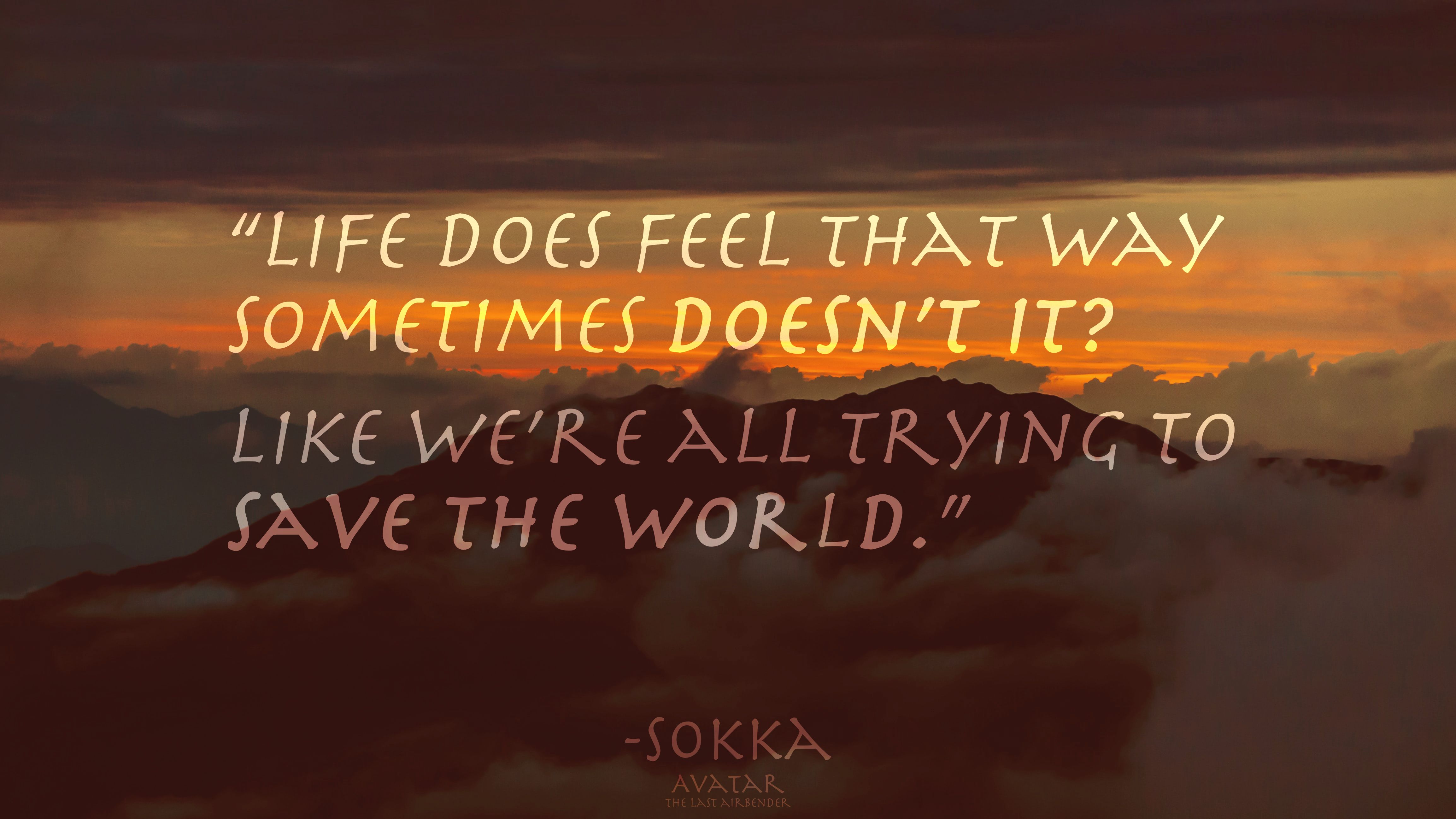 Download mobile wallpaper Anime, Sunset, Quote, Inspirational, Avatar: The Last Airbender, Avatar (Anime) for free.