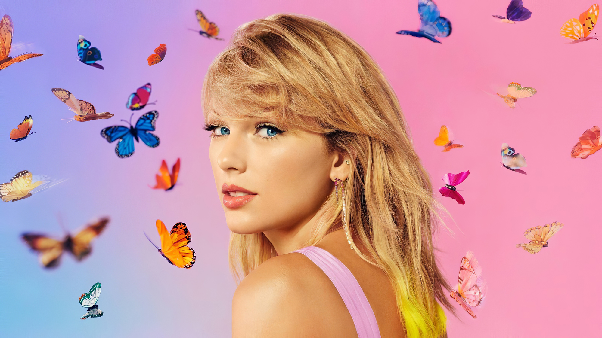 Download mobile wallpaper Music, Singer, Blonde, Blue Eyes, American, Taylor Swift for free.