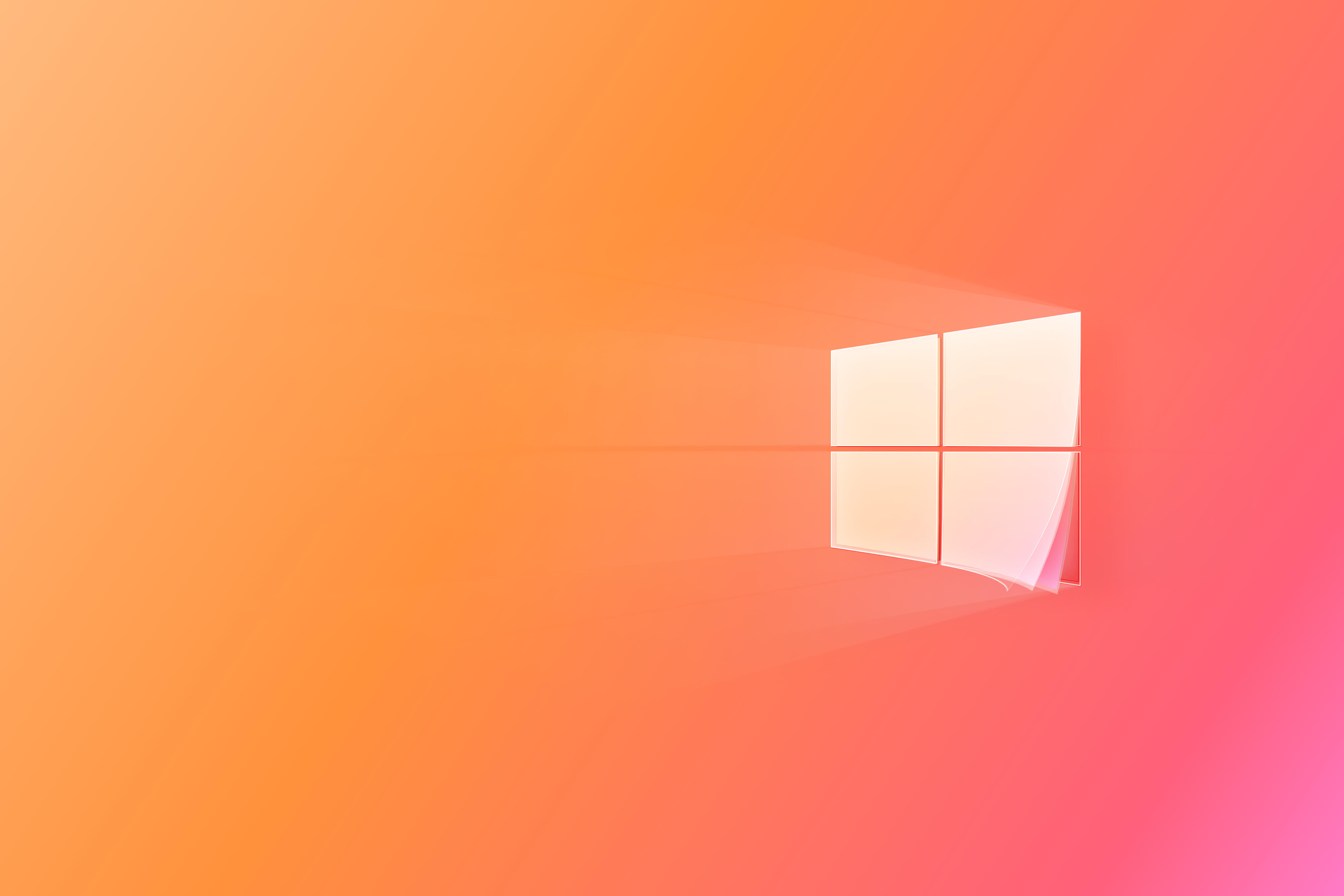 Free download wallpaper Windows, Microsoft, Technology, Logo, Orange (Color), Windows 10 on your PC desktop