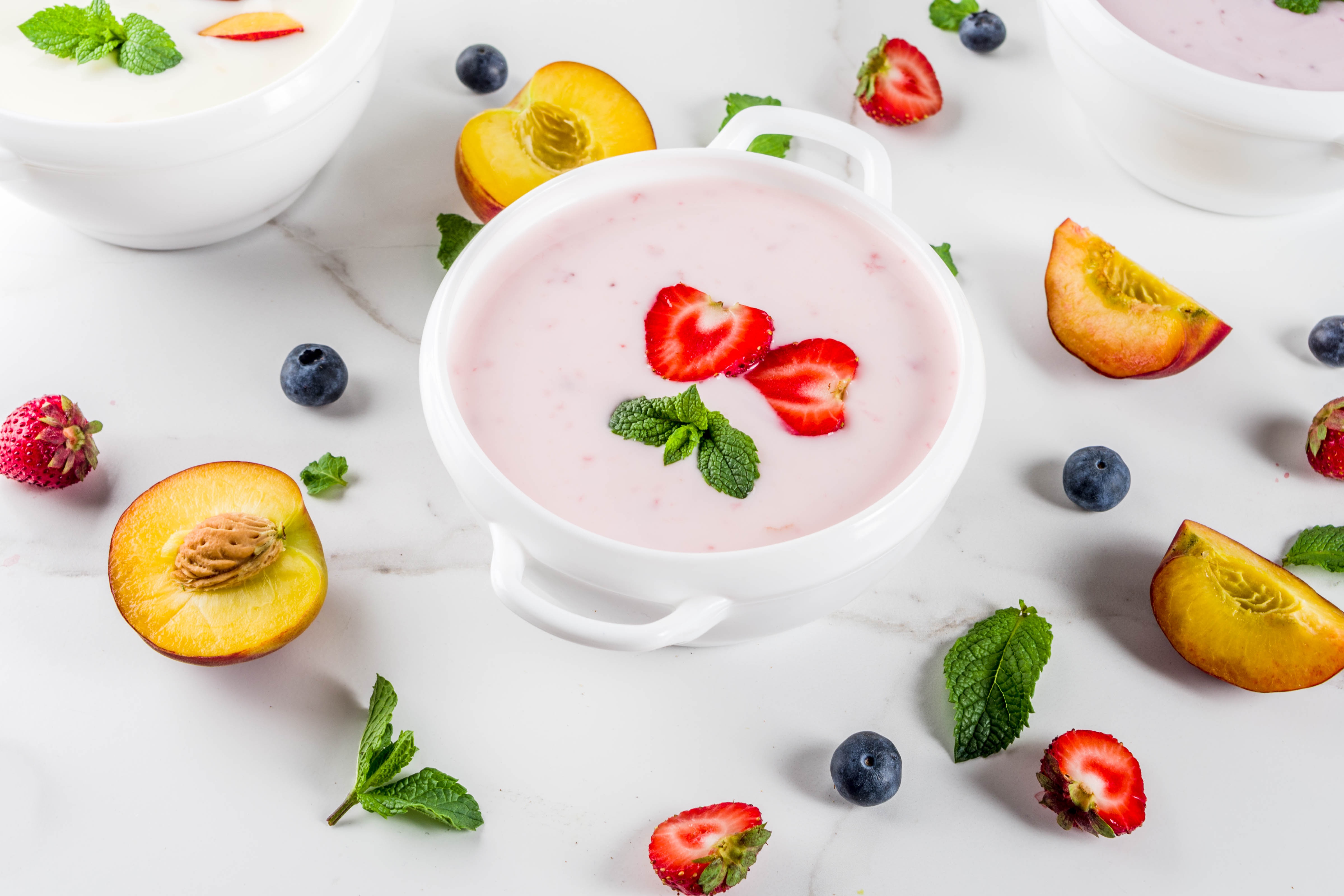 Laden Sie das Frucht, Joghurt, Nahrungsmittel, Stillleben-Bild kostenlos auf Ihren PC-Desktop herunter