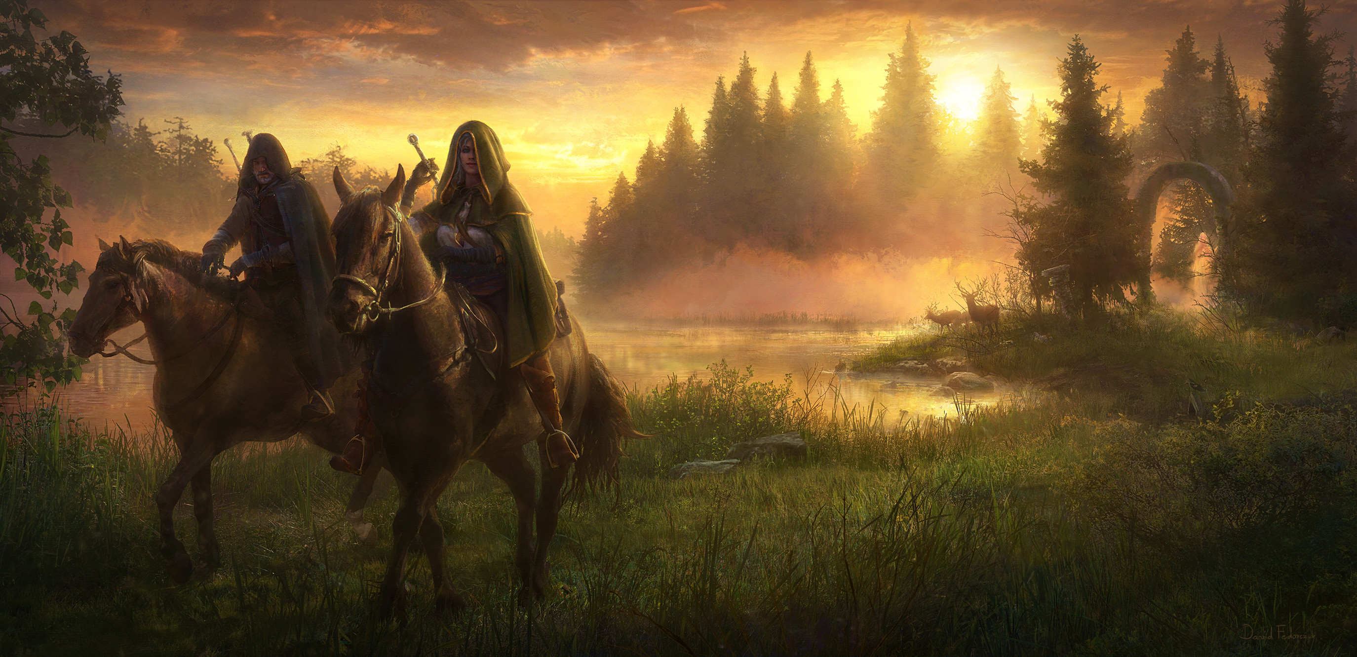 Téléchargez gratuitement l'image Jeux Vidéo, Le Sorceleur, Geralt De Riv, The Witcher 3: Wild Hunt, Ciri (Le Sorceleur) sur le bureau de votre PC