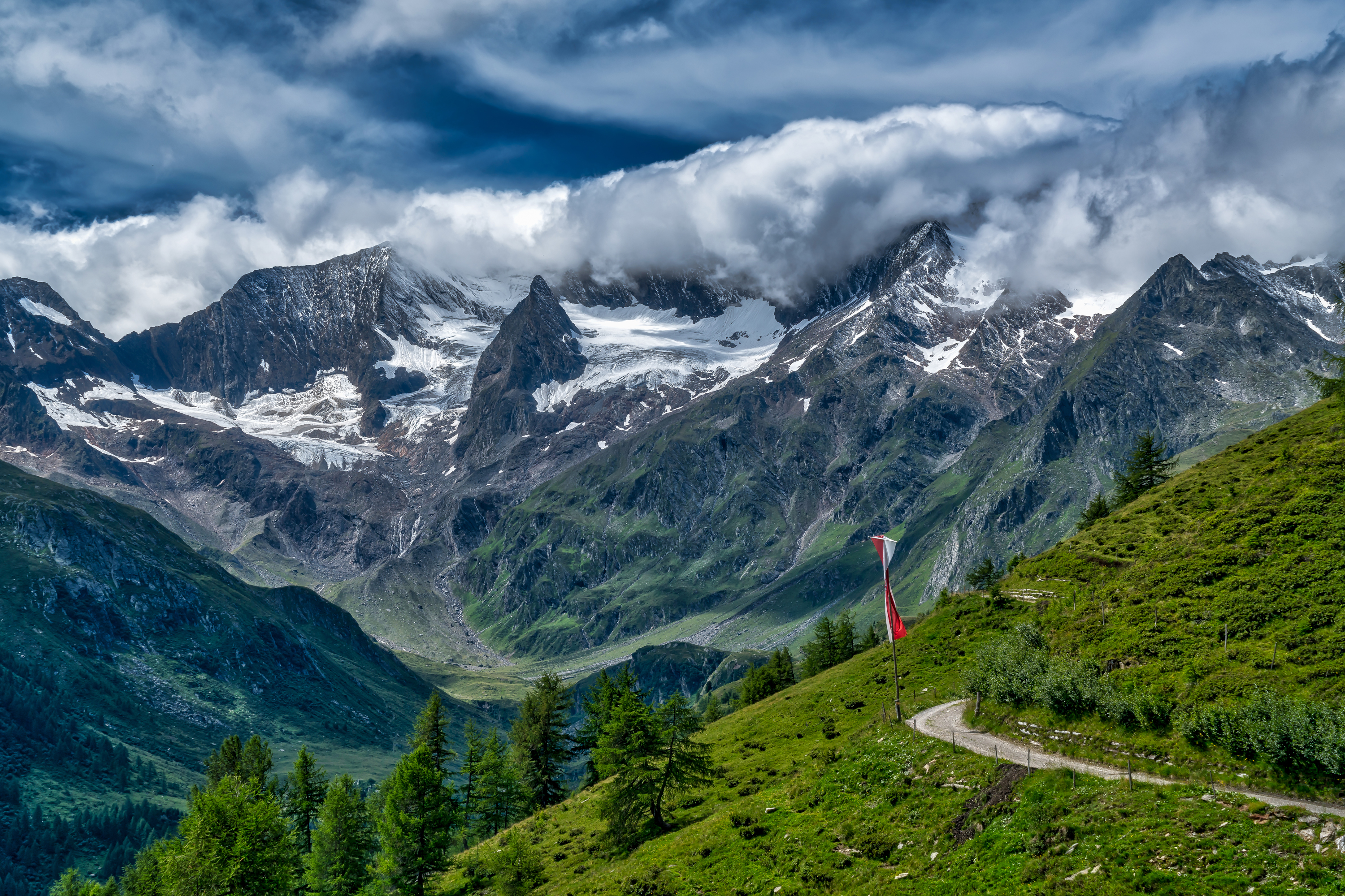 alps mountain, earth, alps, forest, landscape, mountain, mountains
