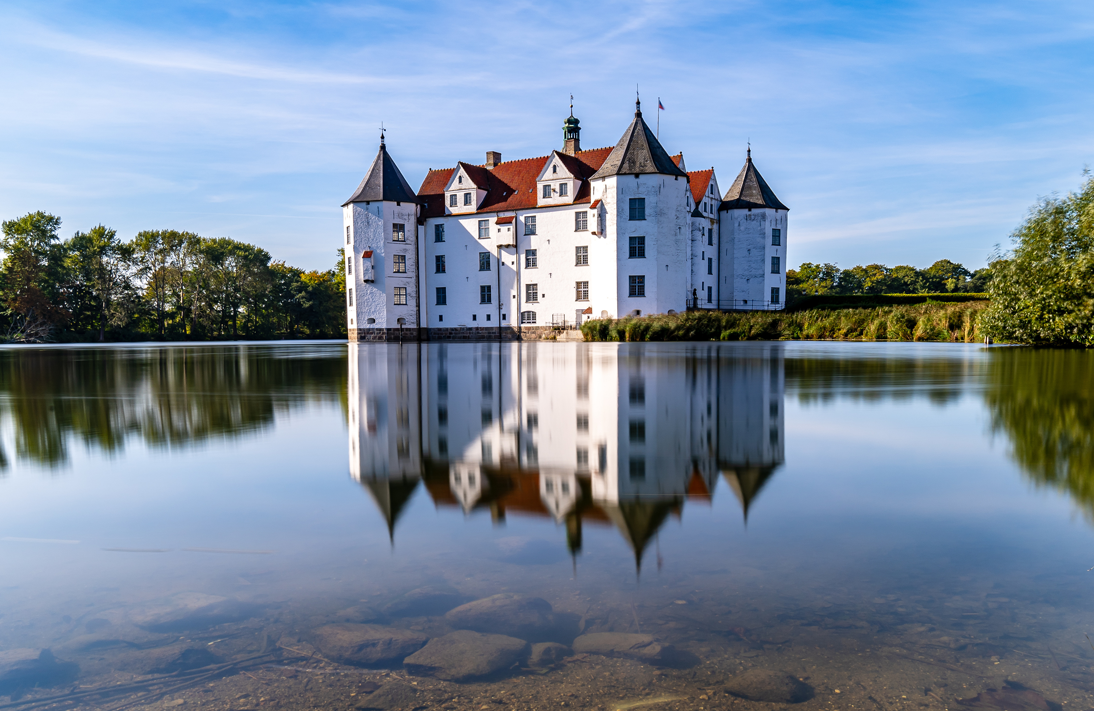 Download mobile wallpaper Castles, Reflection, Germany, Man Made, Castle for free.