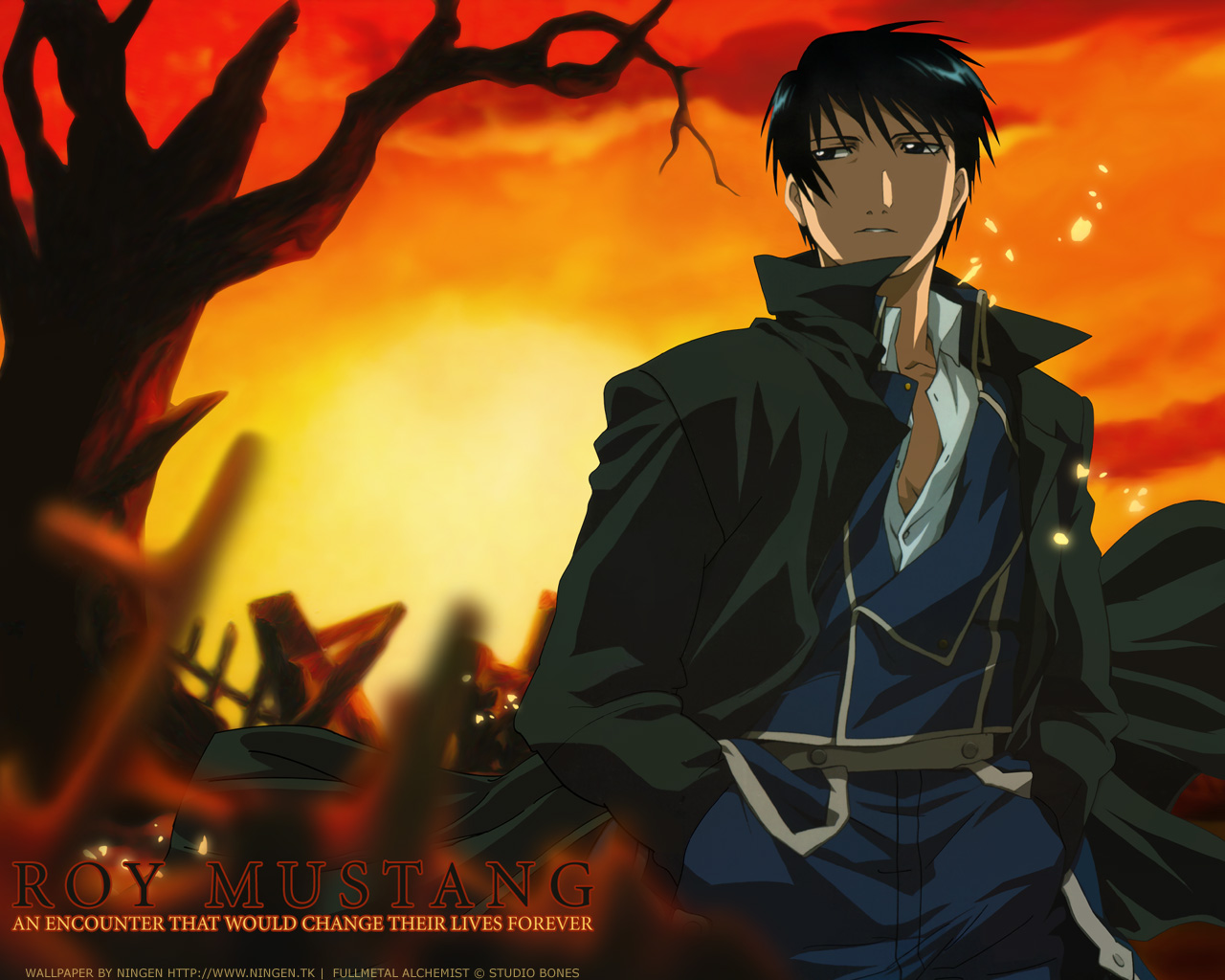 Handy-Wallpaper Fullmetal Alchemist, Animes, Roy Mustang kostenlos herunterladen.