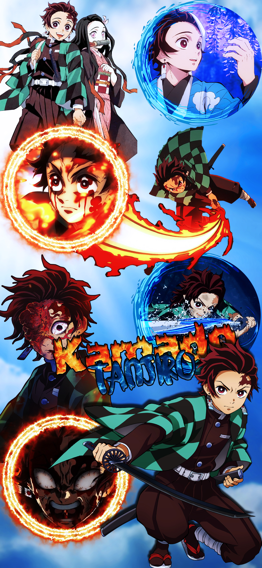 Handy-Wallpaper Animes, Demon Slayer, Tanjiro Kamado kostenlos herunterladen.