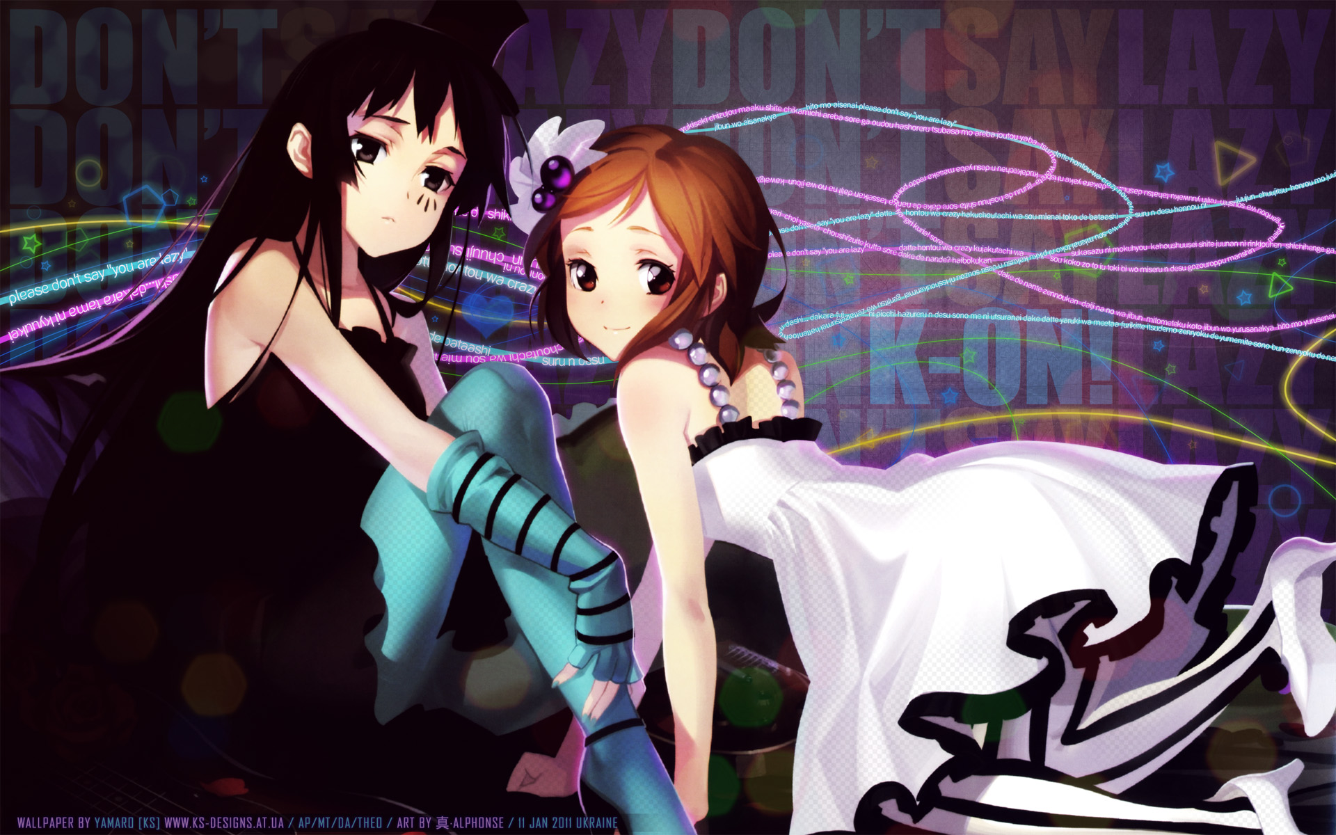 Laden Sie das Animes, Mio Akiyama, K On!, Yui Hirasawa-Bild kostenlos auf Ihren PC-Desktop herunter