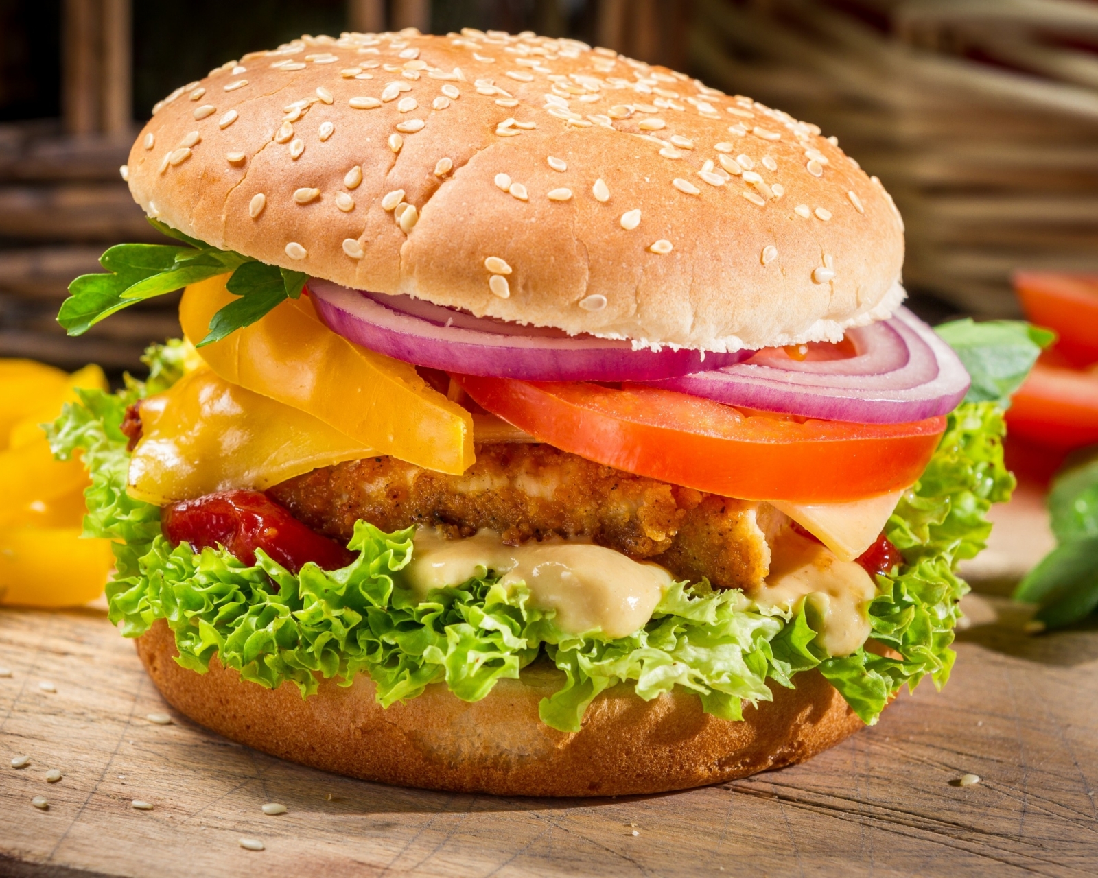Téléchargez des papiers peints mobile Nourriture, Burger gratuitement.