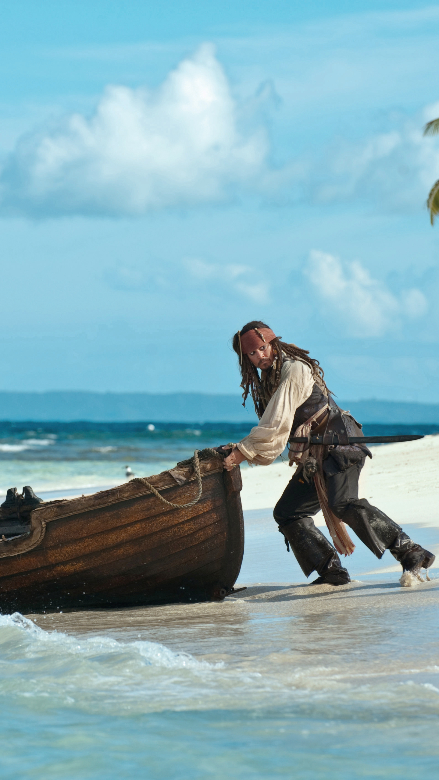Скачать обои бесплатно Кино, Пират, Джек Воробей, Джонни Депп, Пираты Карибского Моря, Пираты Карибского Моря: На Странных Берегах картинка на рабочий стол ПК