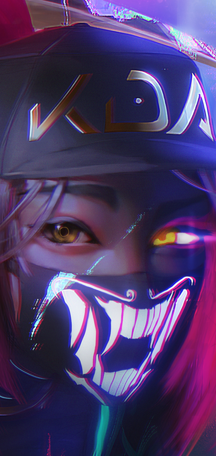 Descarga gratuita de fondo de pantalla para móvil de League Of Legends, Cabello Rosado, Videojuego, Akali (Liga De Leyendas).