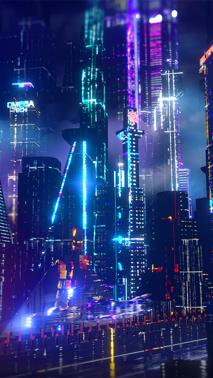 Download mobile wallpaper City, Skyscraper, Building, Sci Fi, Futuristic for free.