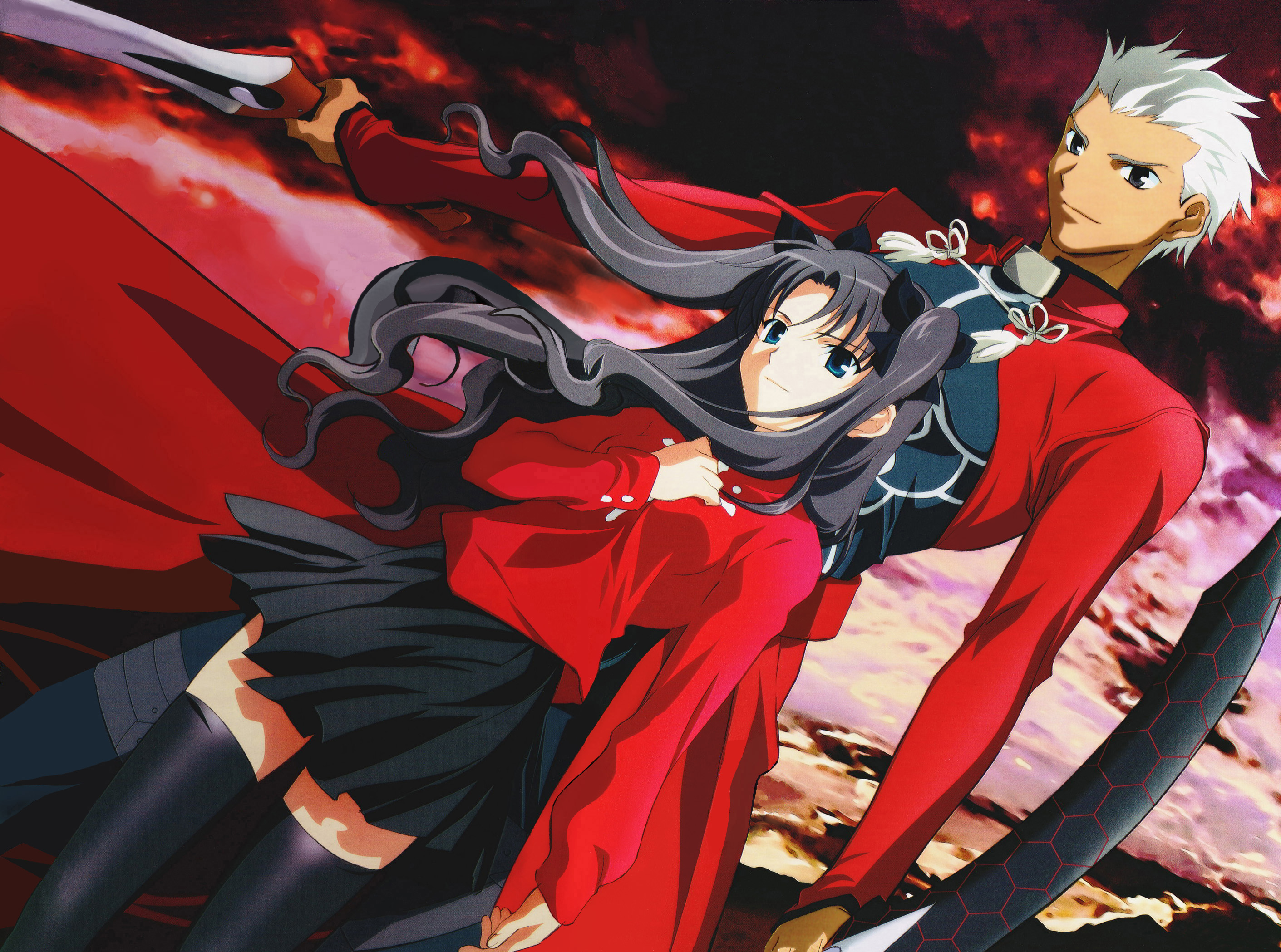 Download mobile wallpaper Anime, Fate/stay Night, Archer (Fate/stay Night), Rin Tohsaka, Fate Series for free.
