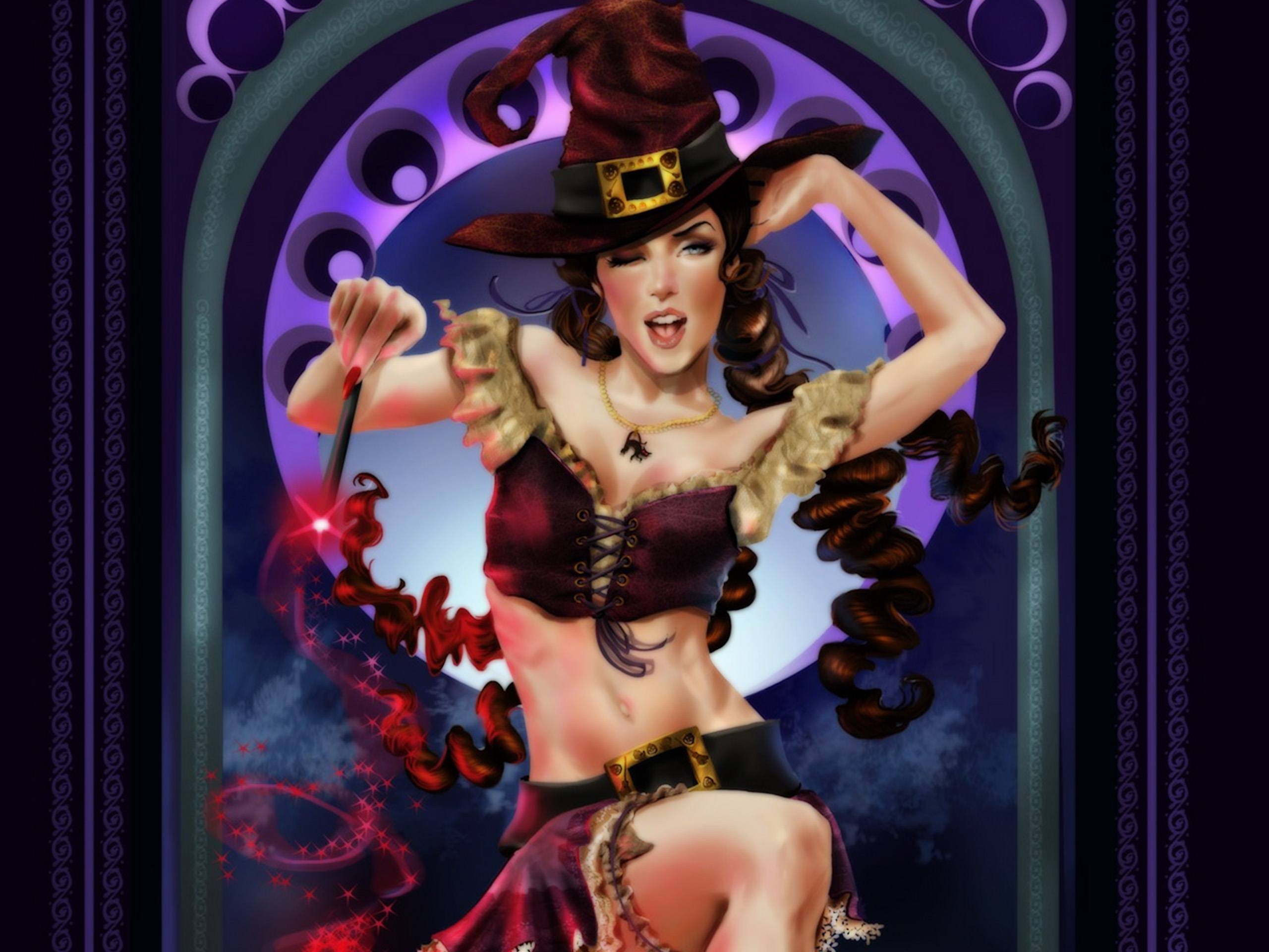 Download mobile wallpaper Fantasy, Witch for free.