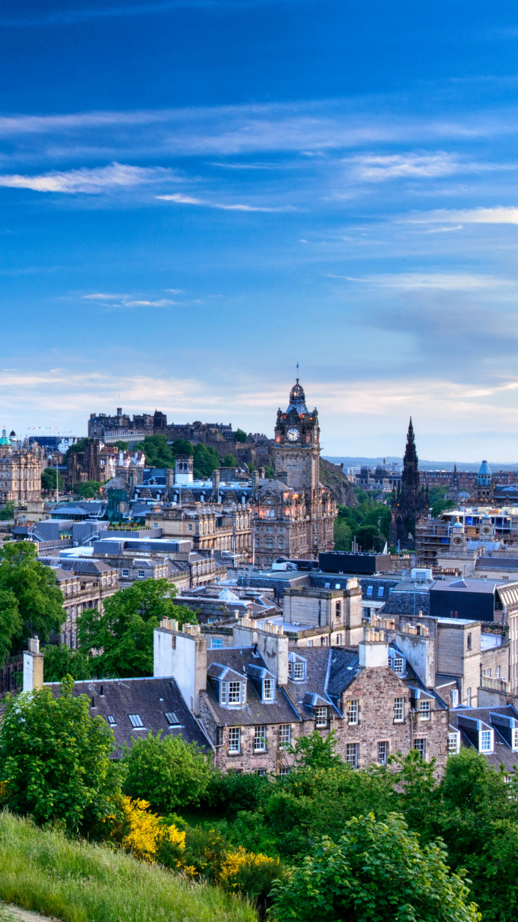 Handy-Wallpaper Städte, Stadt, Gebäude, Schottland, Edinburgh, Menschengemacht, Großstadt kostenlos herunterladen.