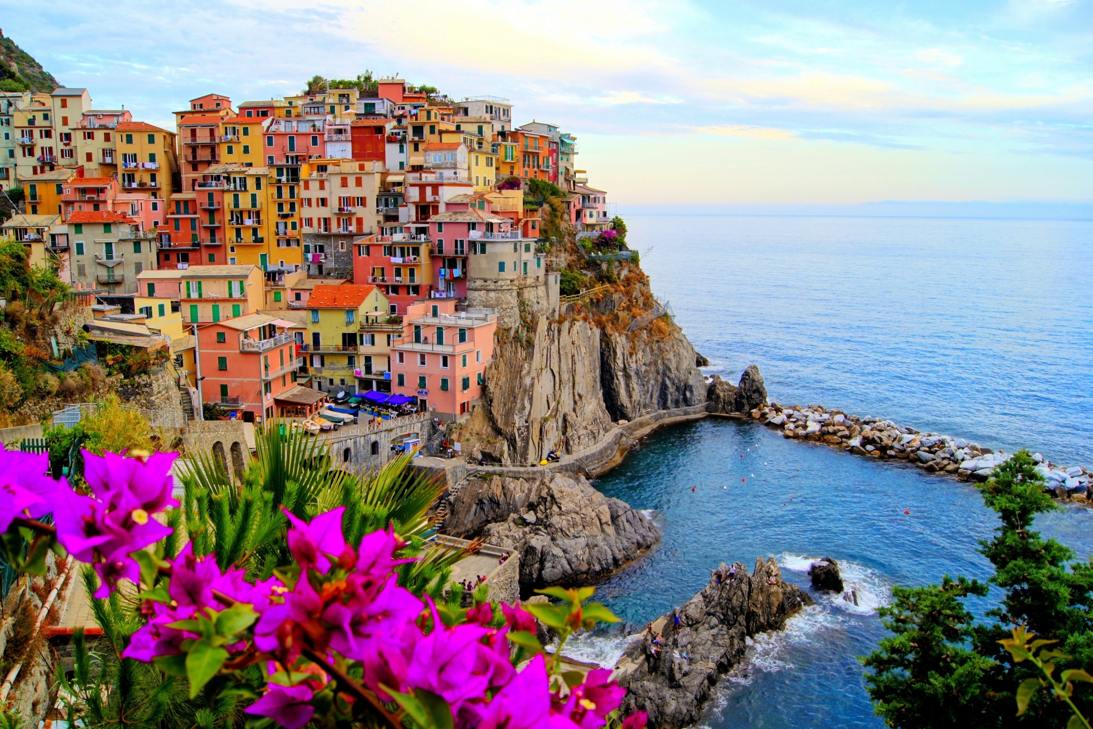 Download mobile wallpaper Italy, Manarola, Cinque Terre, Man Made, Liguria, Towns for free.