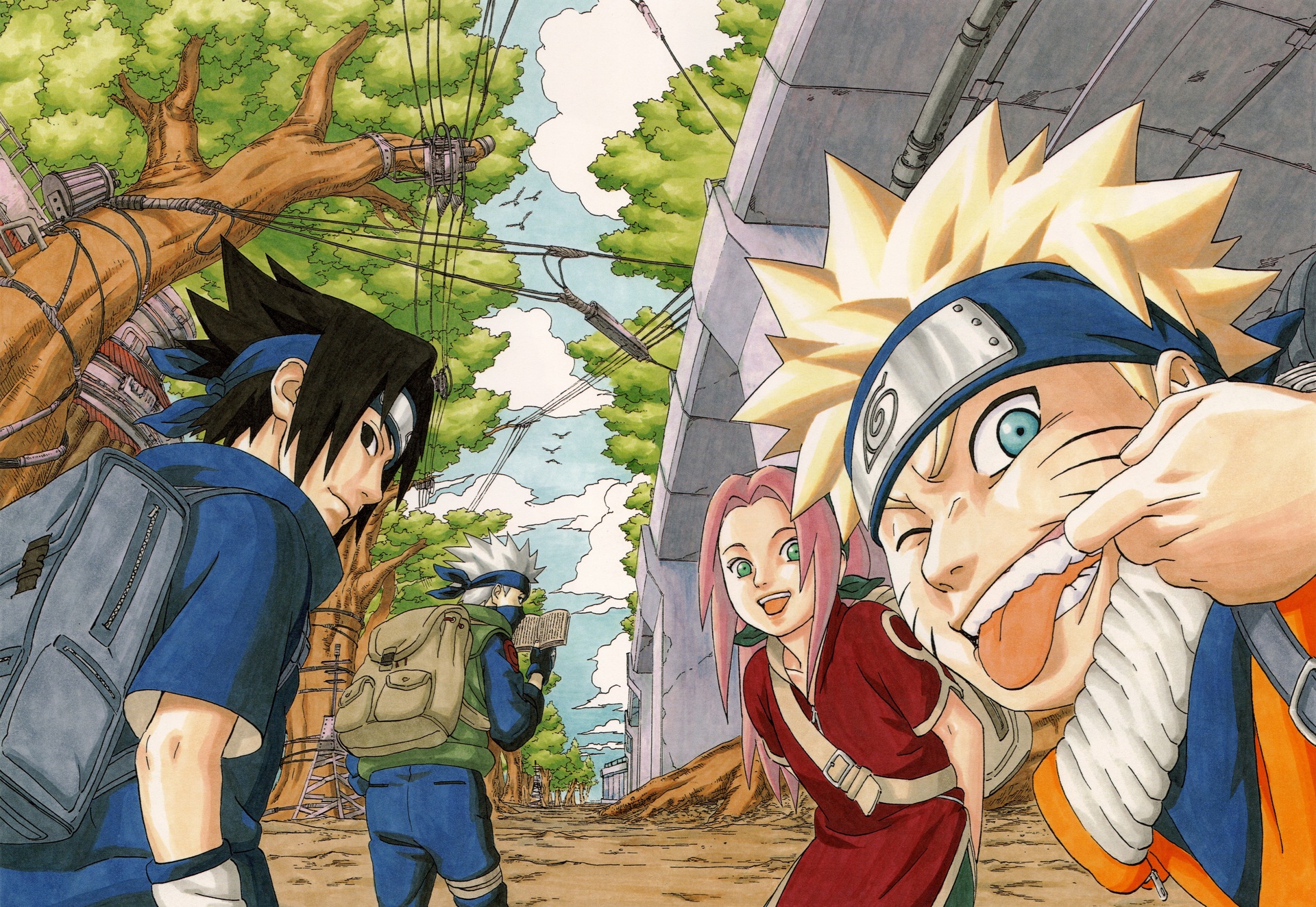 Download mobile wallpaper Anime, Naruto, Sasuke Uchiha, Sakura Haruno, Naruto Uzumaki, Kakashi Hatake for free.