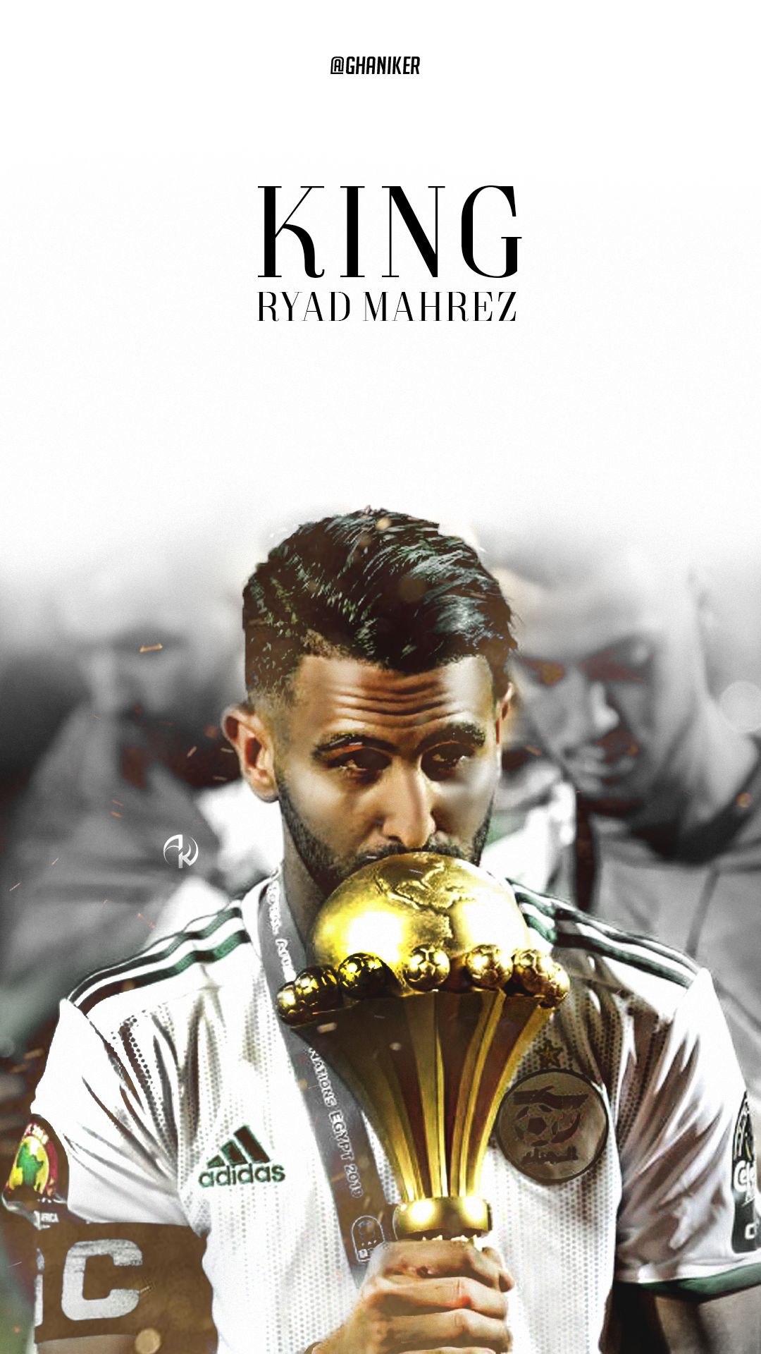 Handy-Wallpaper Sport, Fußball, Algerisch, Riad Mahrez kostenlos herunterladen.