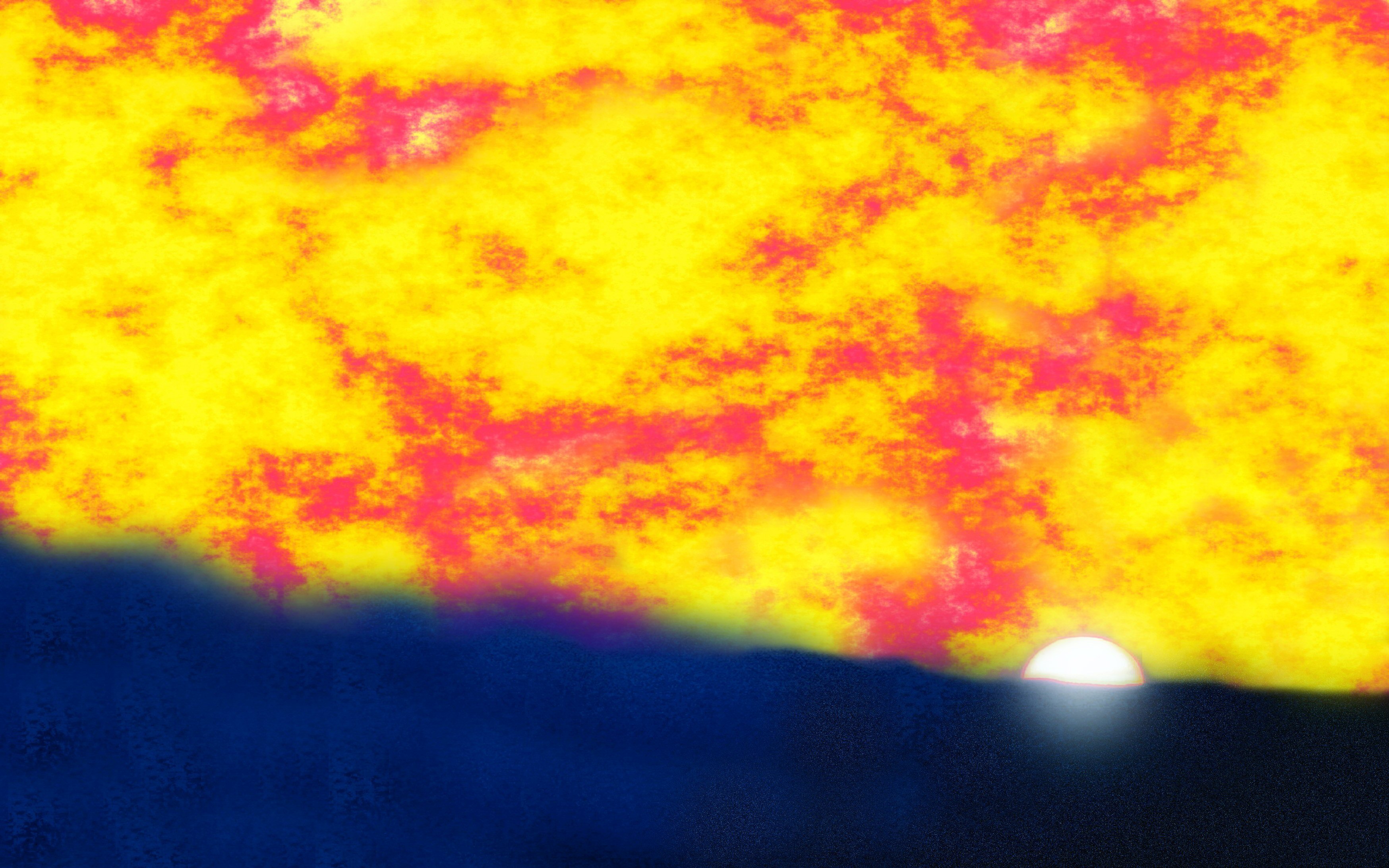 Free download wallpaper Sunset, Sky, Sun, Colorful, Artistic, Cloud on your PC desktop