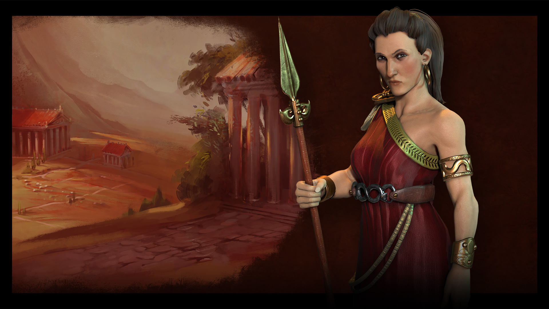video game, civilization vi, gorgo (queen of sparta), greece, civilization