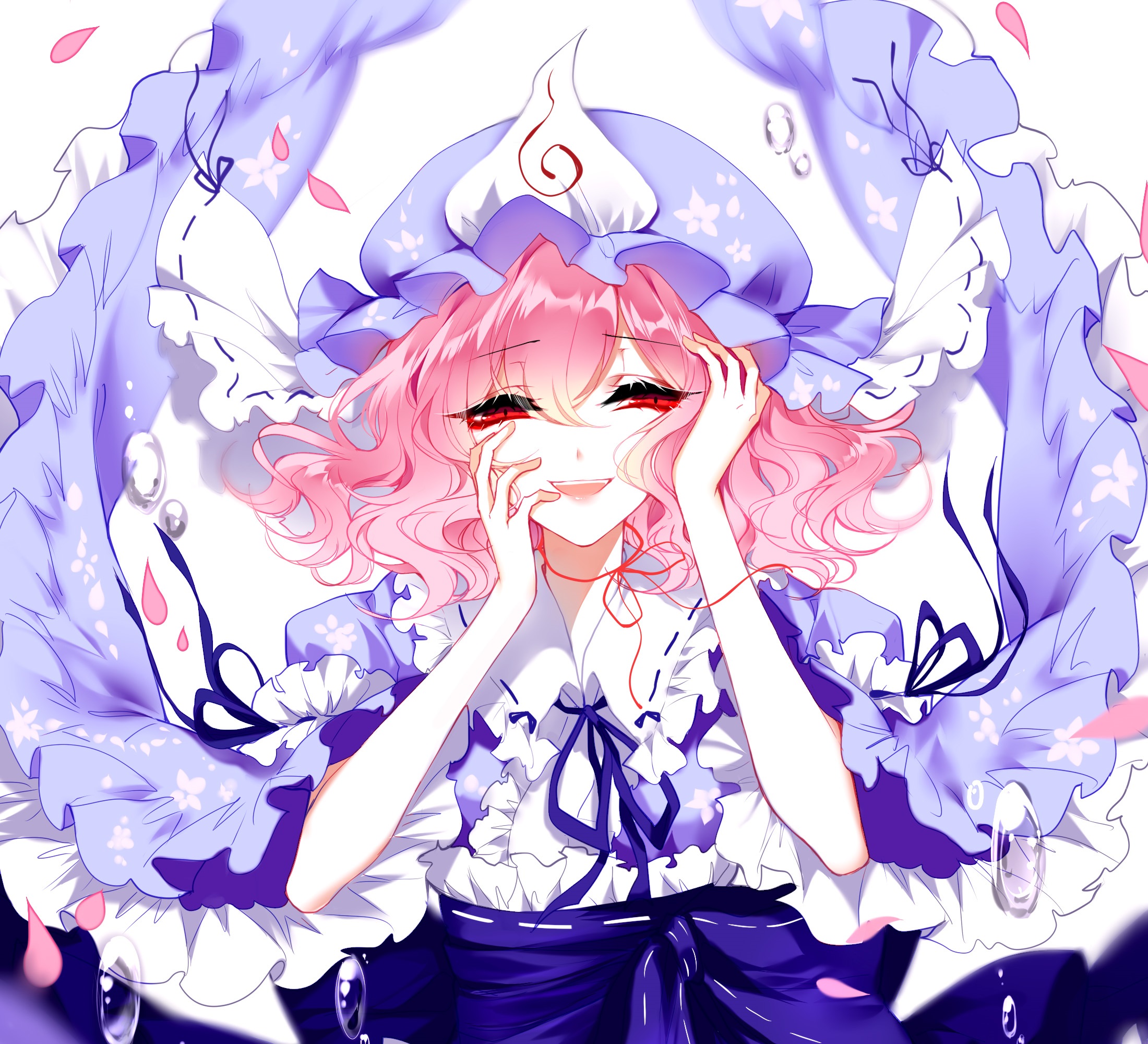 Download mobile wallpaper Yuyuko Saigyouji, Touhou, Anime for free.