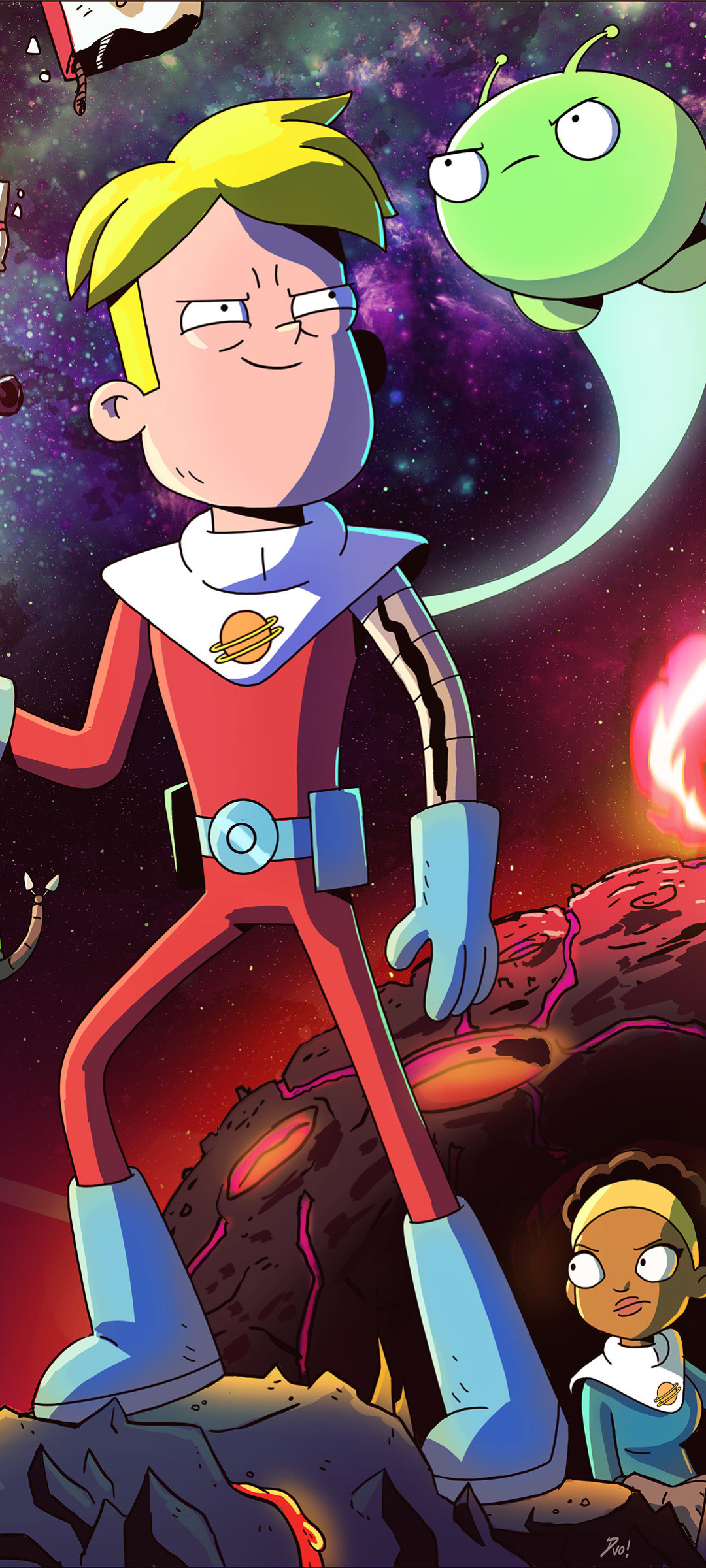 Download mobile wallpaper Tv Show, Gary Goodspeed, Mooncake (Final Space), Final Space, Quinn Airgon for free.