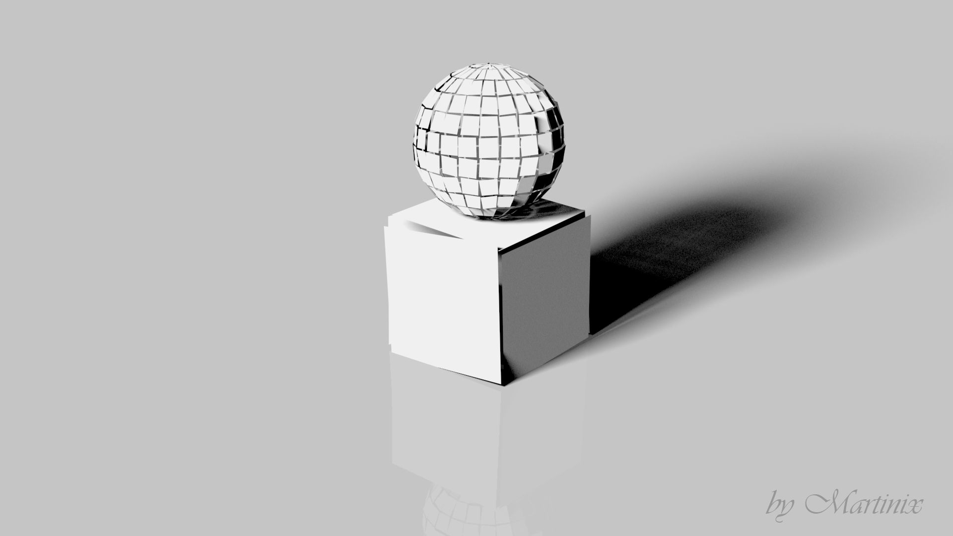 3d, abstract, ball, cgi, cube, white