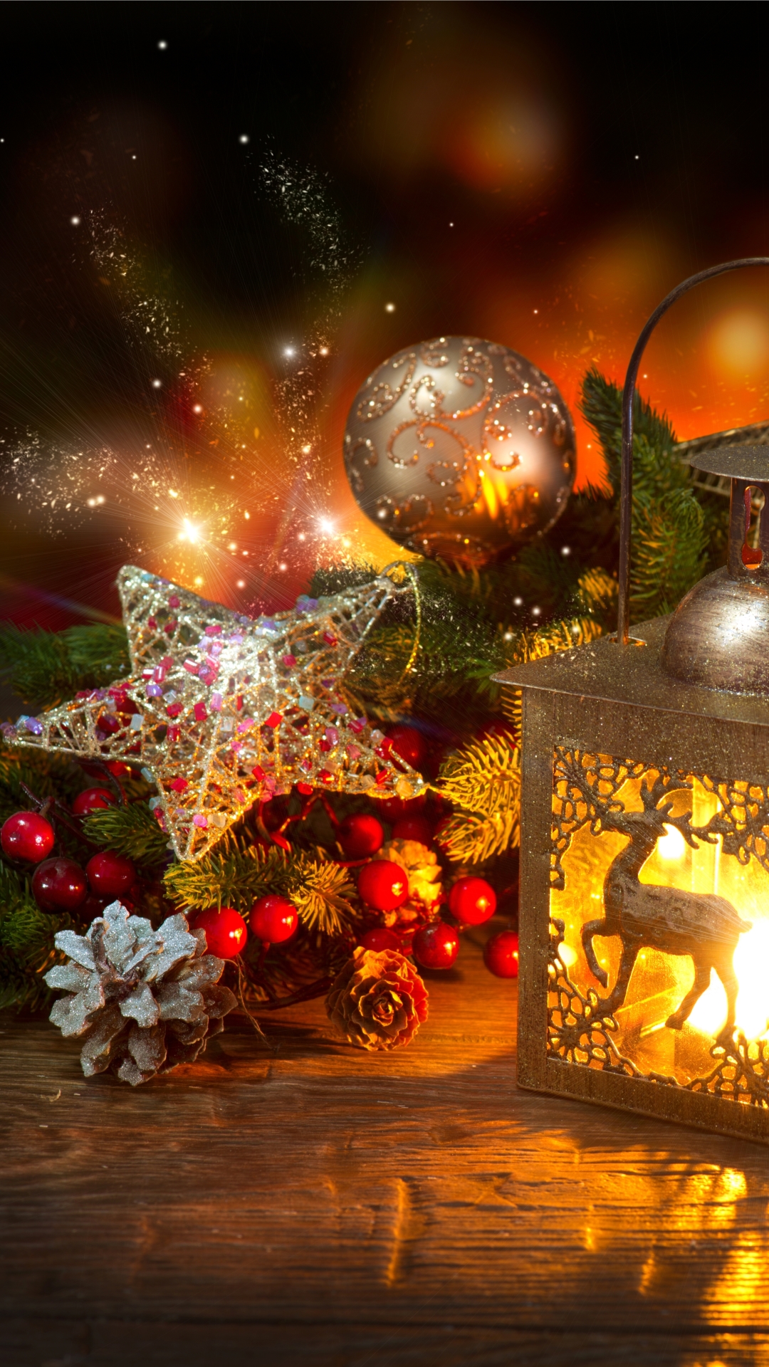 Baixar papel de parede para celular de Natal, Luz, Lanterna, Decoração, Vela, Estrela, Leve, Enfeites De Natal, Feriados gratuito.