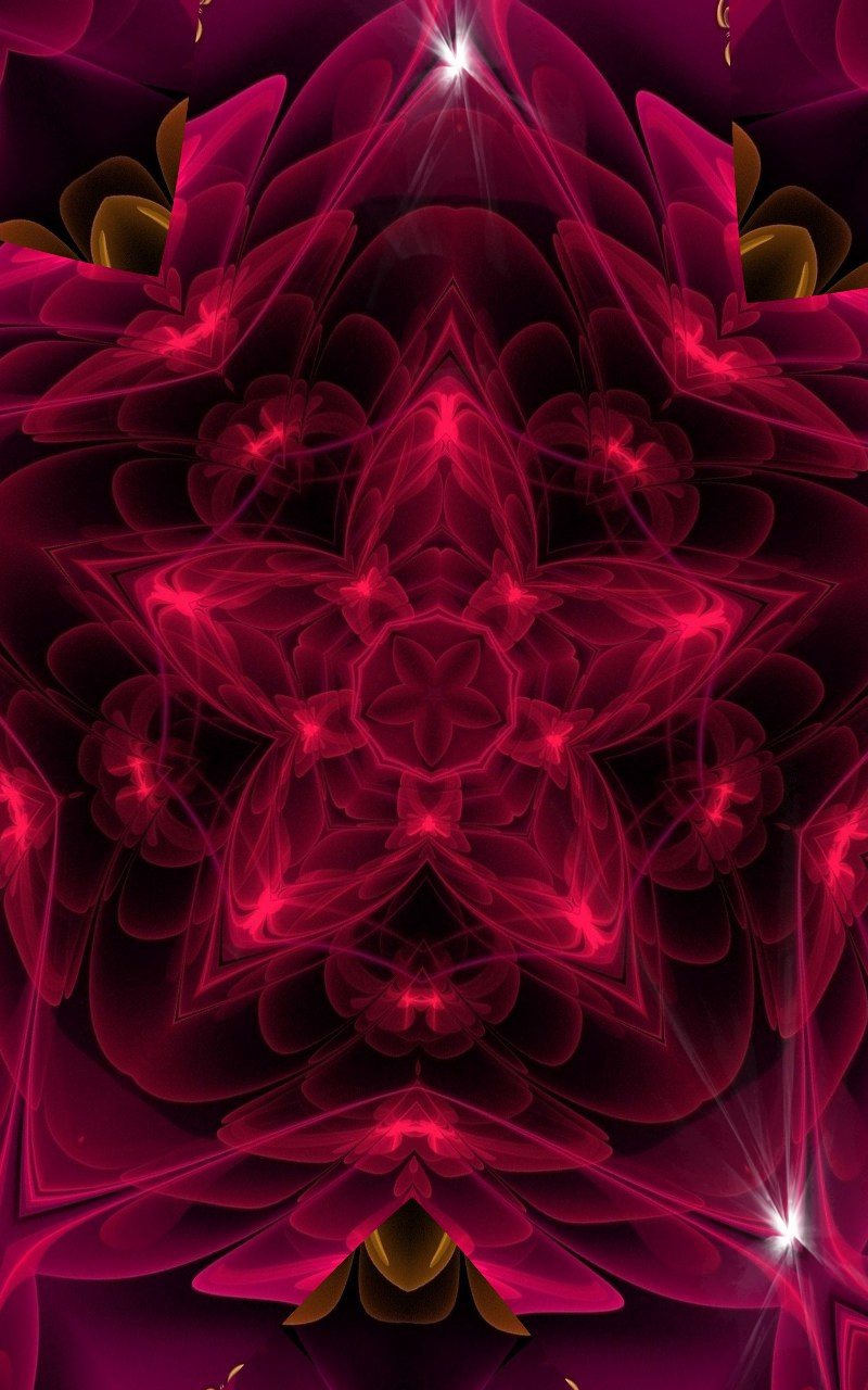 Download mobile wallpaper Abstract, Pink, Flower, Pattern, Kaleidoscope for free.
