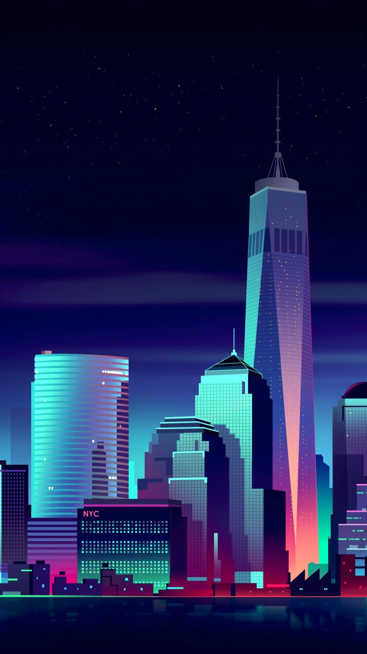 Descarga gratuita de fondo de pantalla para móvil de Ciudades, Ciudad, Rascacielos, Paisaje Urbano, Nueva York, Hecho Por El Hombre.