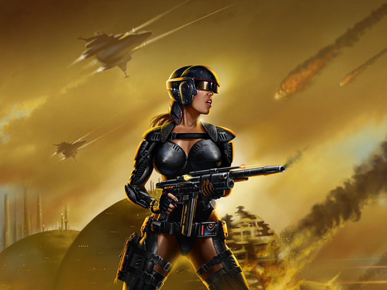 Download mobile wallpaper Women Warrior, Sci Fi for free.