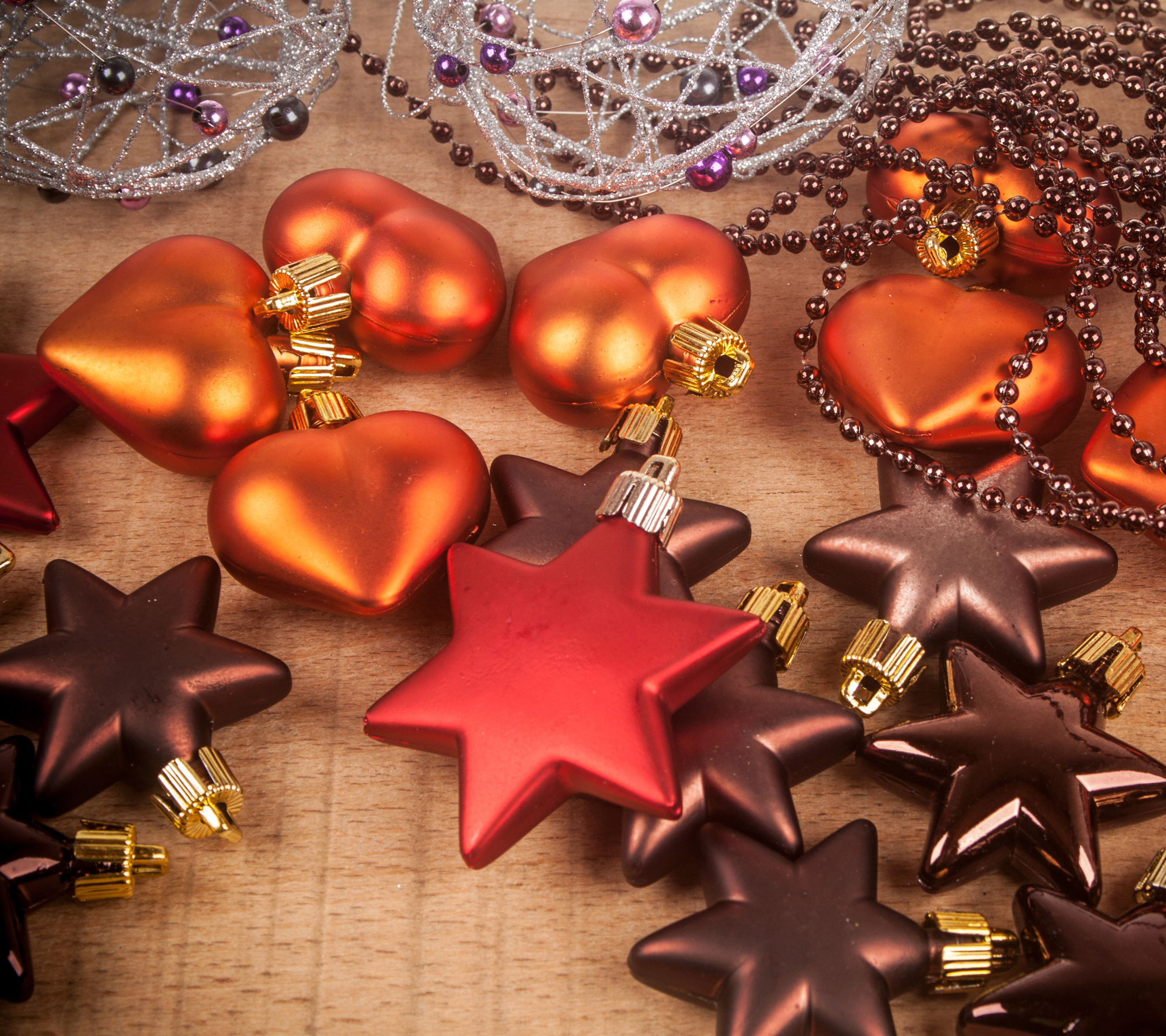 Téléchargez des papiers peints mobile Noël, Vacances, Décorations De Noël, Étoile, Etoile, En Forme De Coeur gratuitement.