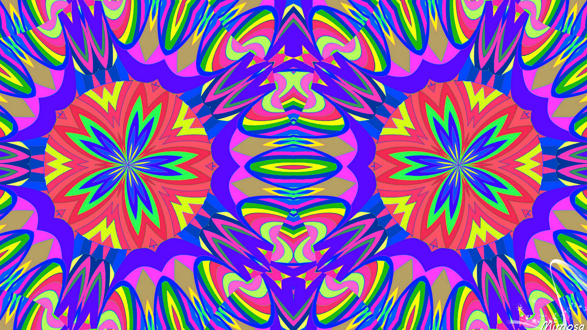 Download mobile wallpaper Abstract, Pattern, Colors, Symmetry, Kaleidoscope, Psychedelic for free.