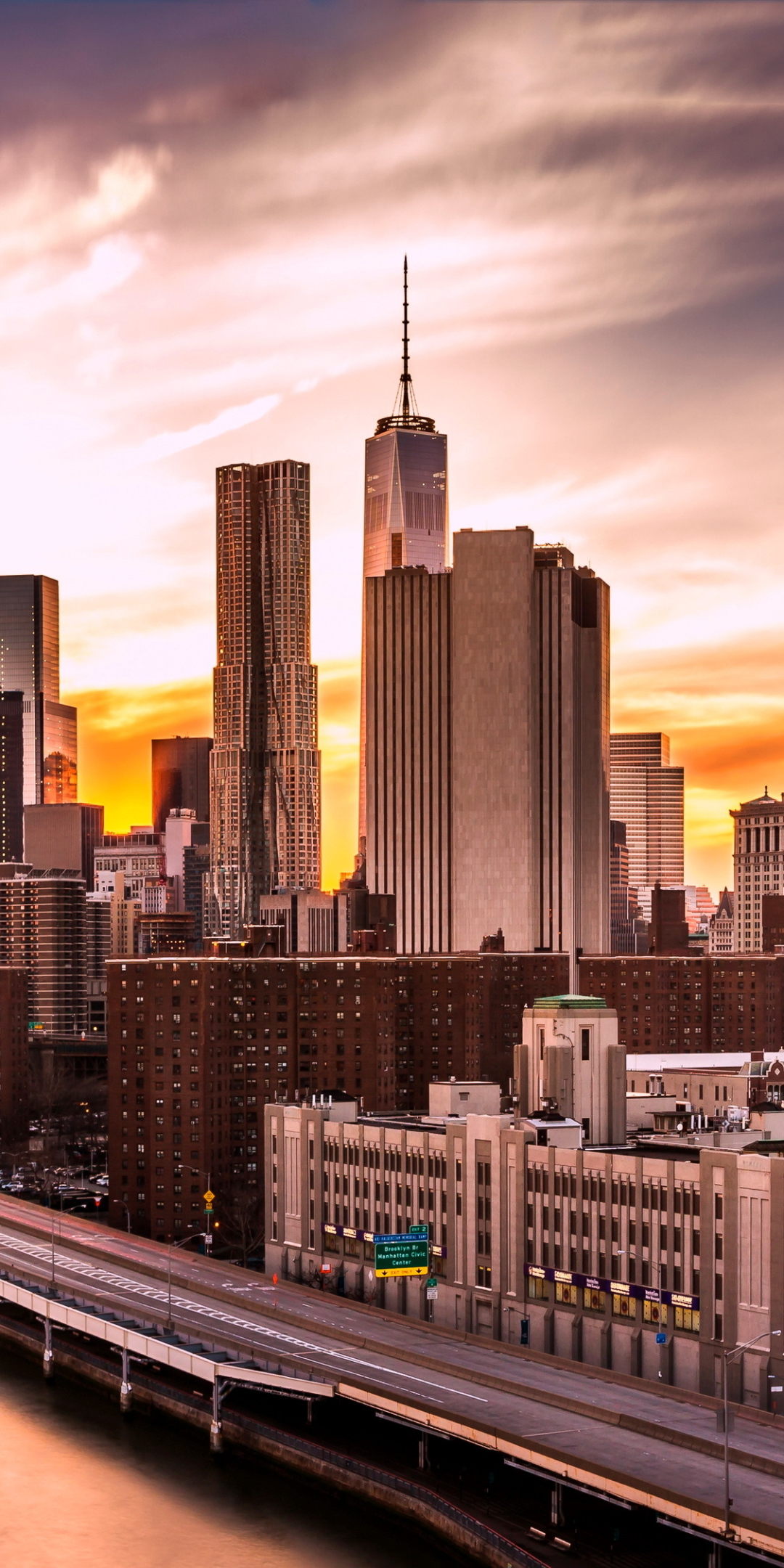 Descarga gratuita de fondo de pantalla para móvil de Ciudades, Edificio, Puente, Nueva York, Manhattan, Hecho Por El Hombre.