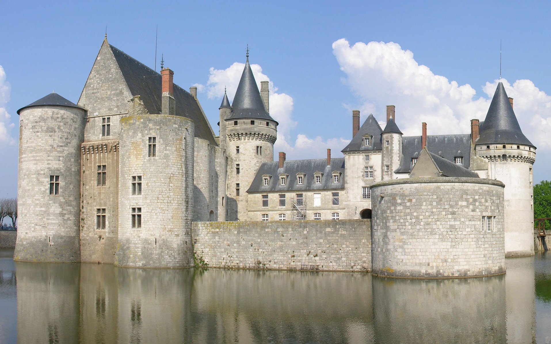 370326 baixar papel de parede feito pelo homem, castelo de sully sur loire, castelos - protetores de tela e imagens gratuitamente