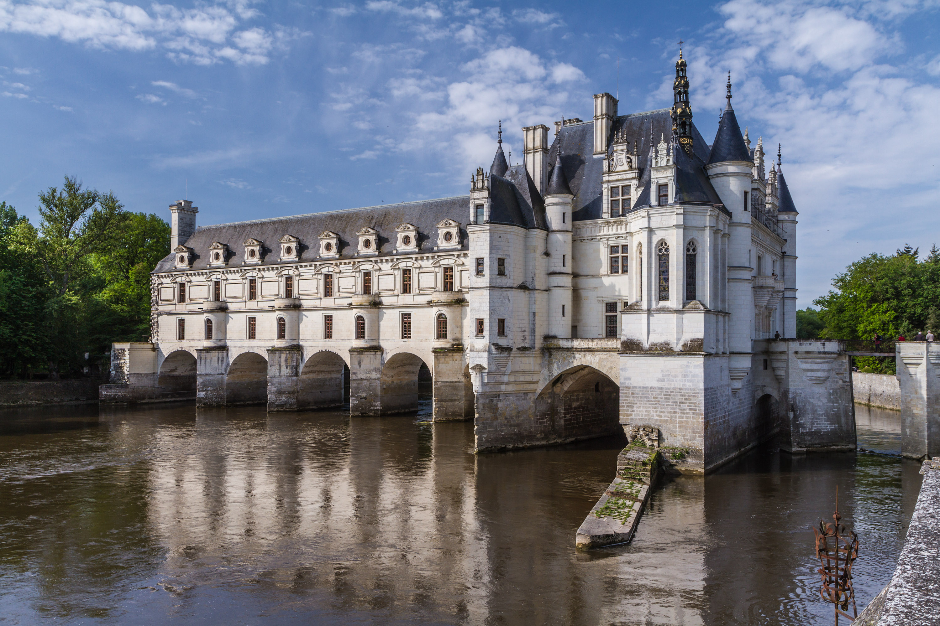france, man made, château de chenonceau, architecture, castle, castles
